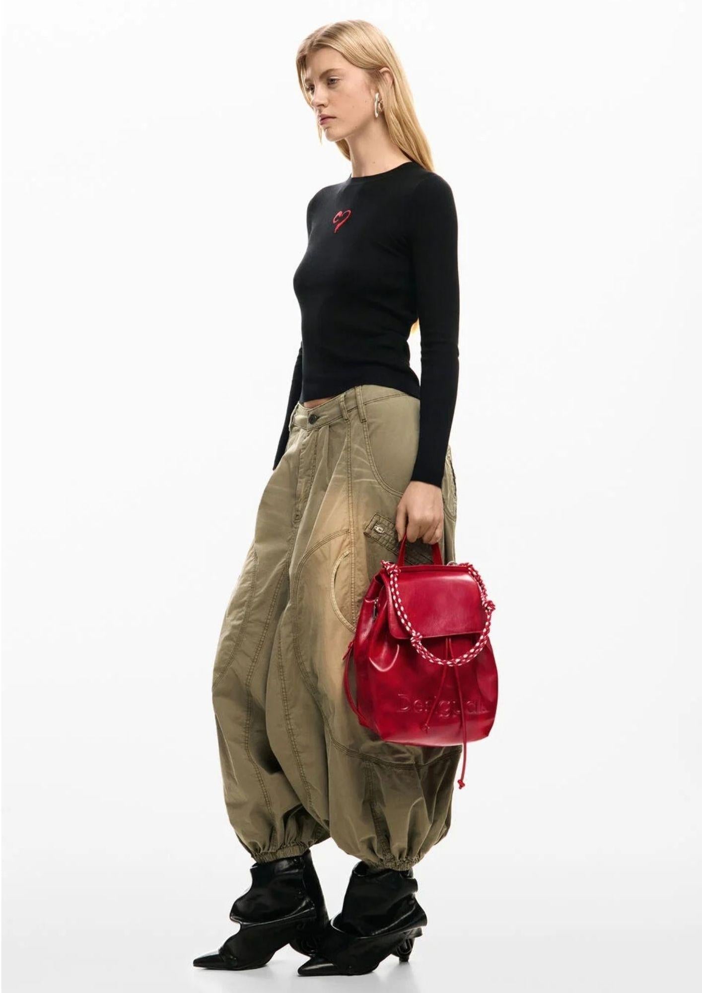 Desiagual Zaino Backhalf Logo Luena Mini Red Rosso 26SAKP20 3000 DESIGUAL