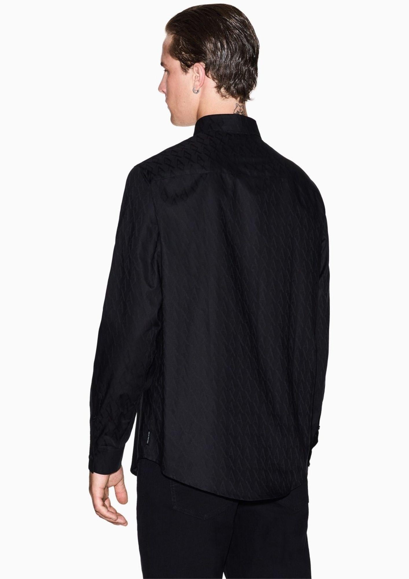 Armani Exchange Camicia Uomo Nera XM001587 AF16631 UC001 ARMANI EXCHANGE