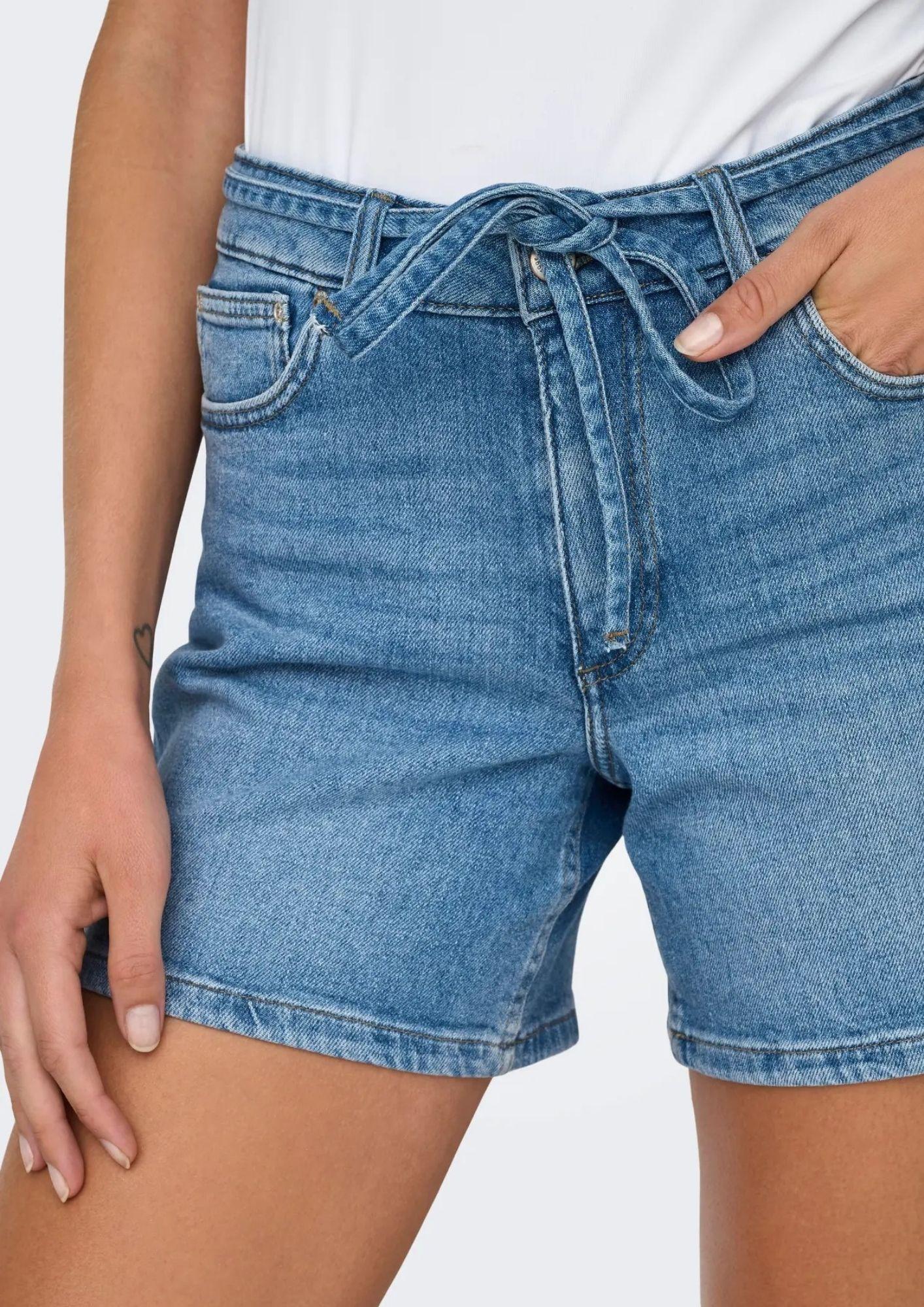 Only Shorts Donna Gianna Blu Denim Medio 15340706 Medium Blue Denim ONLY