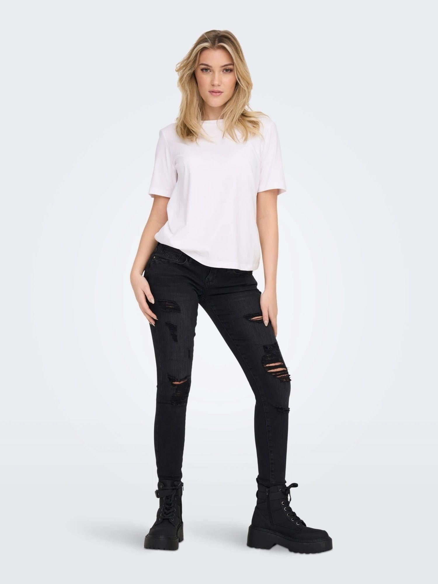 Only T-Shirt Donna Bianco Onlonly 15270390 White ONLY
