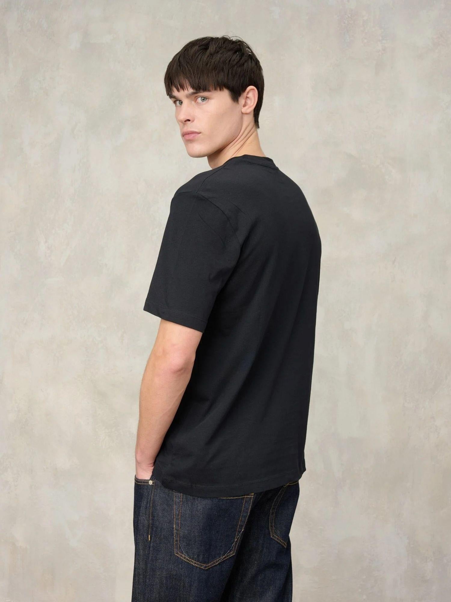 Blauer T-Shirt Uomo Nera Logo Minimal Errol BLUH02300 7439 999 BLAUER