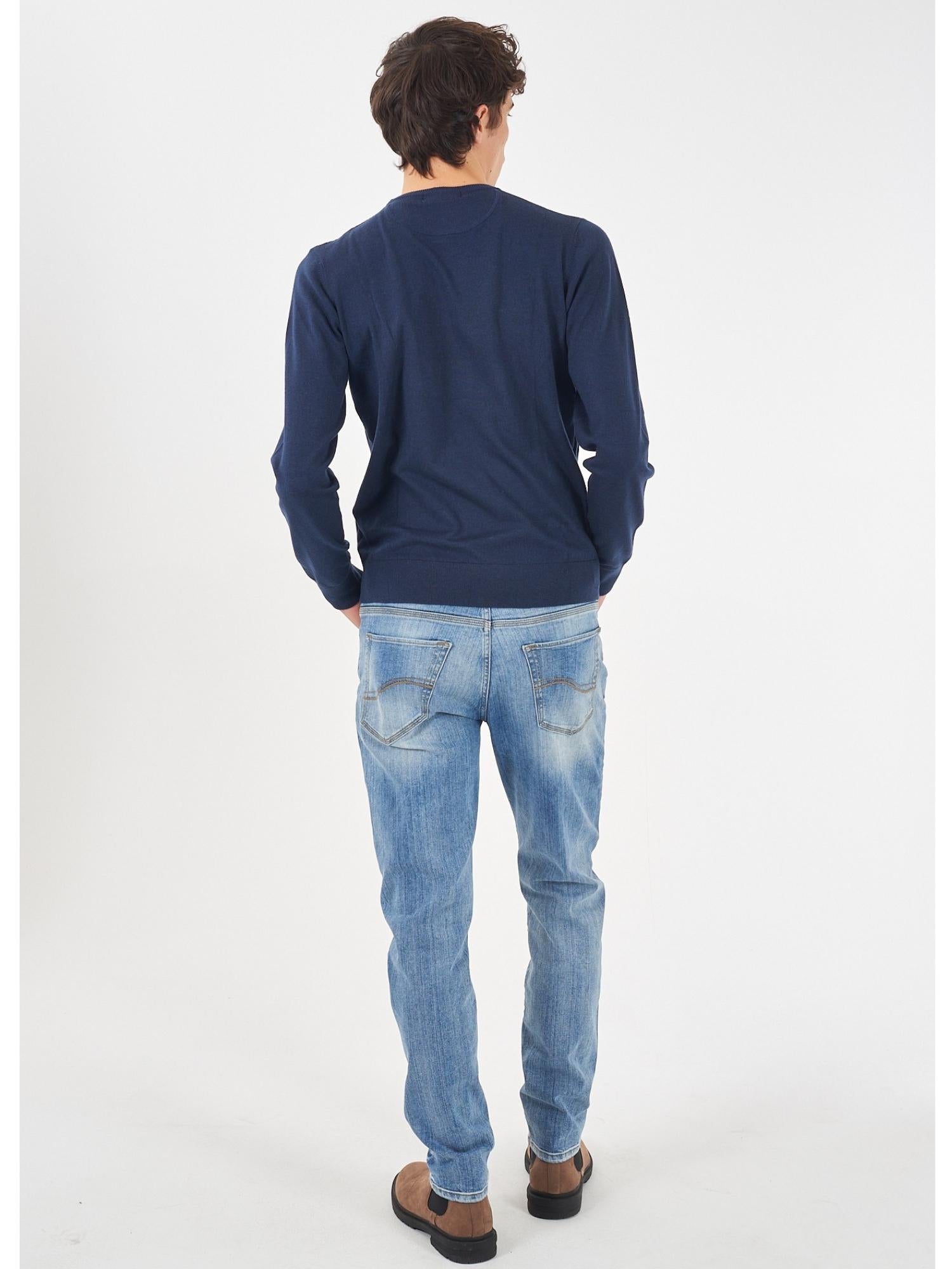 Yes Zee Maglia Girocollo Uomo Blu M861 HL00 0713 YES ZEE