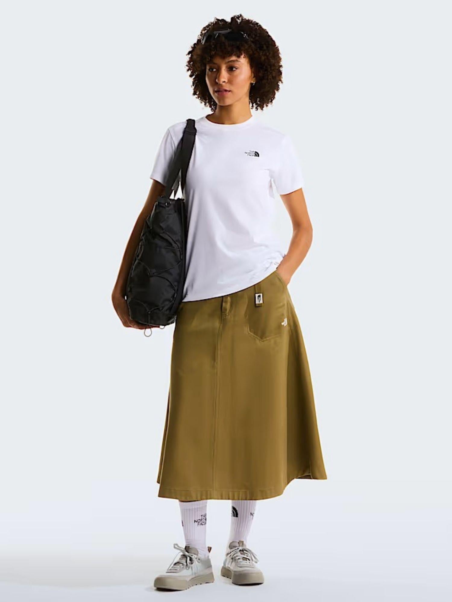 The North Face T-Shirt Donna Bianca Evolution Simple Dome Slim NF0A8FX7 FN4 THE NORTH FACE