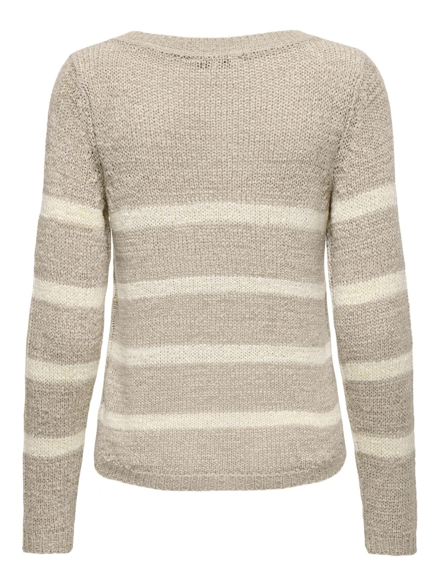 Only Maglia Donna Simply Taupe Onlgeena 15113356 Simply Taupe Eggnog ONLY