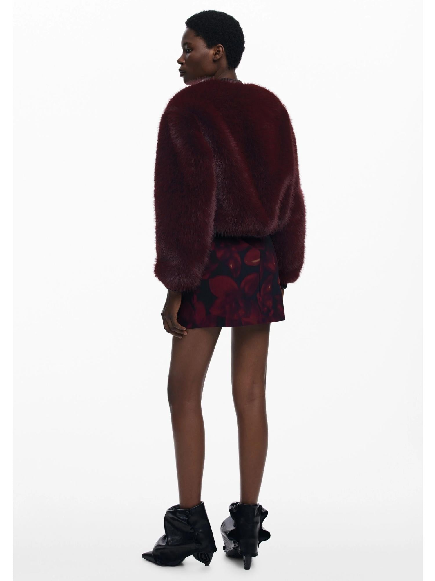 Desigual Giacca in pelliccia color lampone Donna 25WWEW67 3006 DESIGUAL