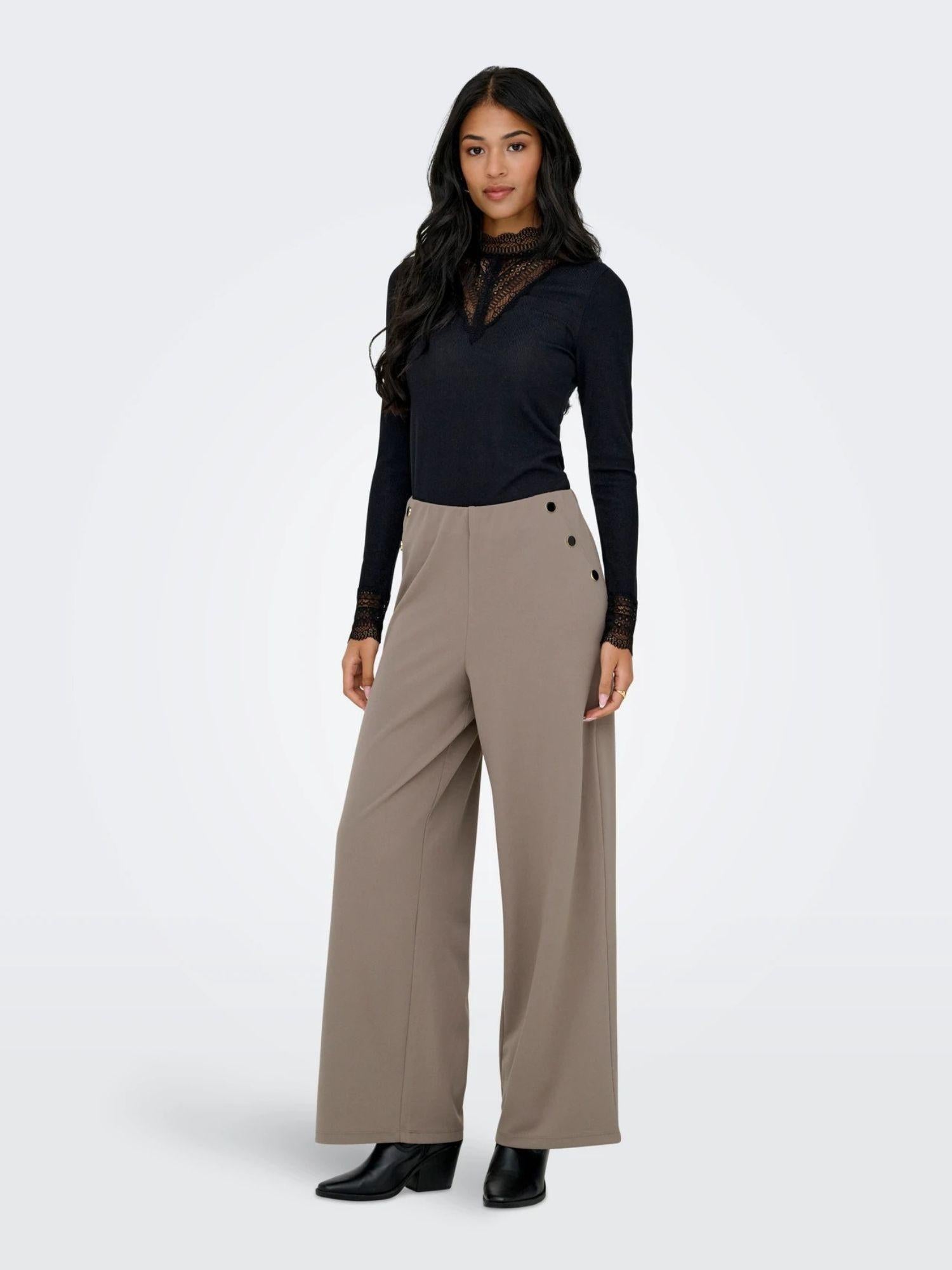 Jacqueline De Yong Pantaloni Donna Driftwood Jdygeggo 15343979 Driftwood JACQUELINE DE YONG