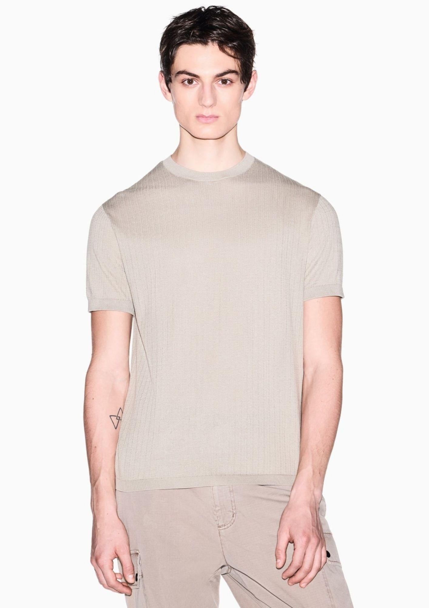 Armani Exchange Maglia Uomo Beige XM002439 AF22249 U6229 ARMANI EXCHANGE