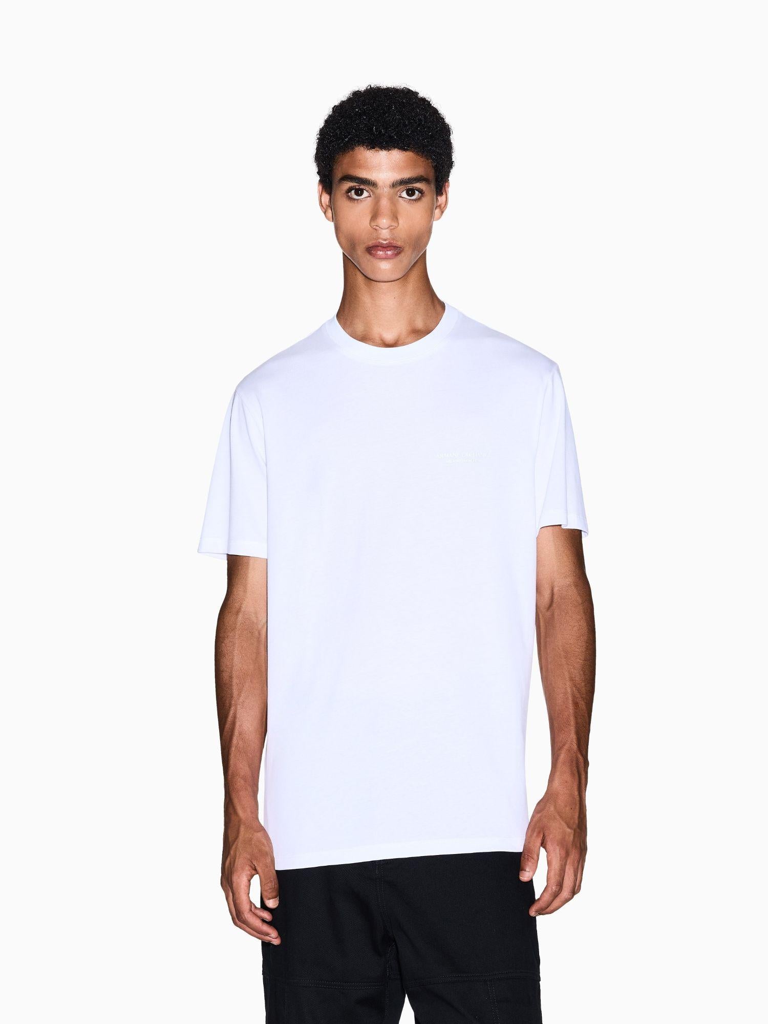 Armani Exchange T-shirt regular fit con logo Uomo Bianco XM001281 AF10361 U0002 ARMANI EXCHANGE