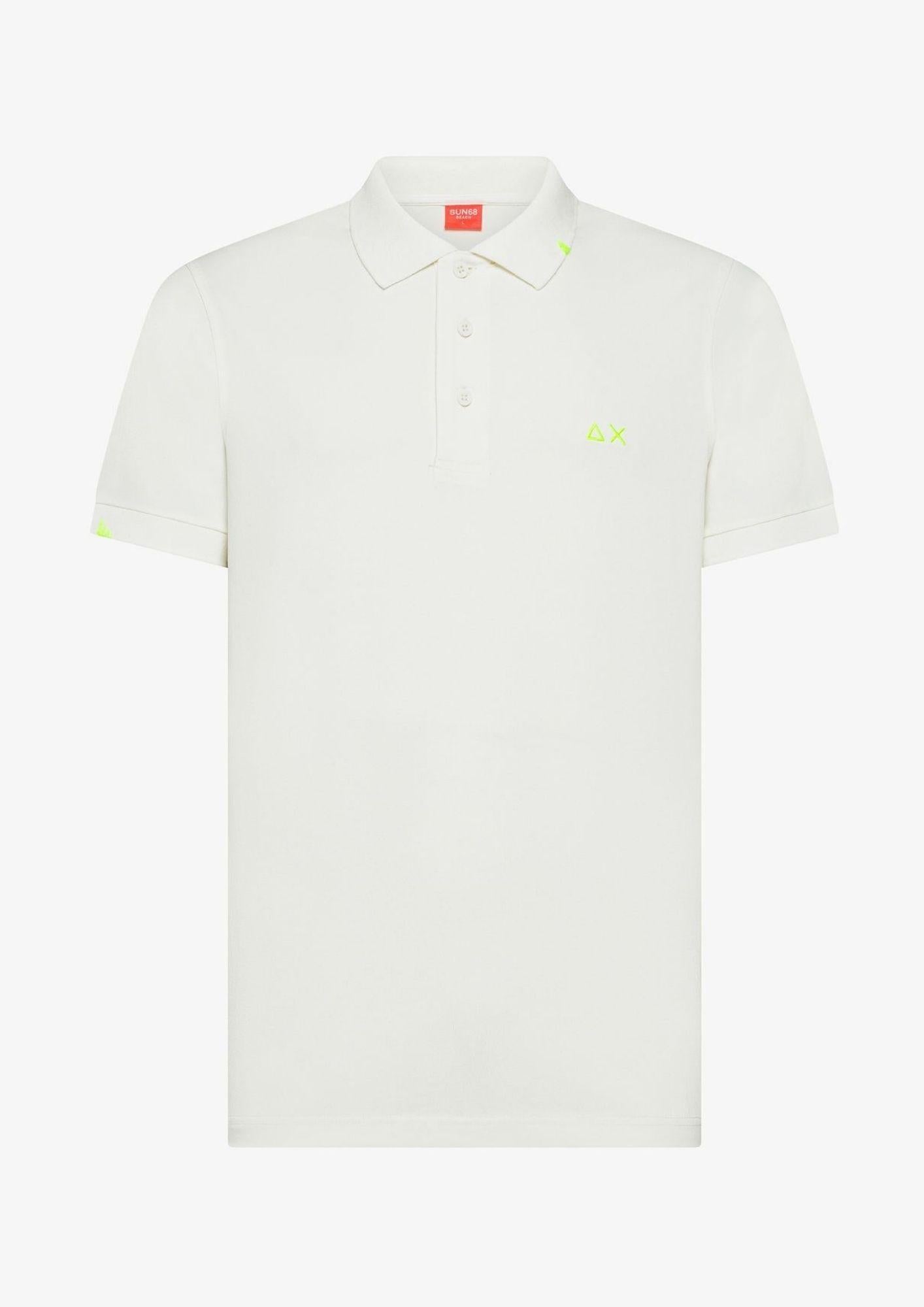 Sun68 Polo Uomo Bianco Panna A36155 31 SUN68