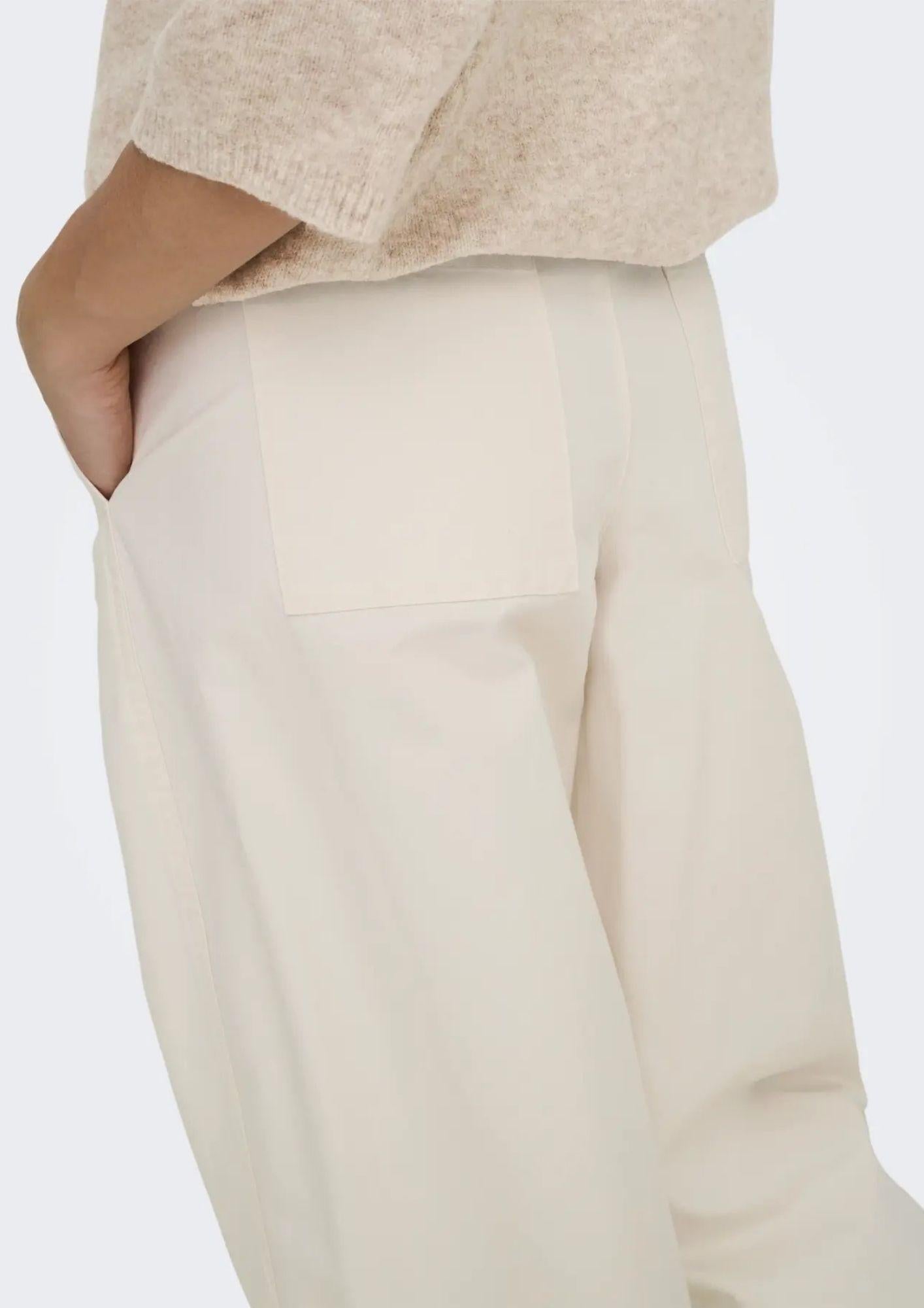 Jacqueline De Yong Pantalone Donna Bianco 15367918 Cloud Dancer JACQUELINE DE YONG