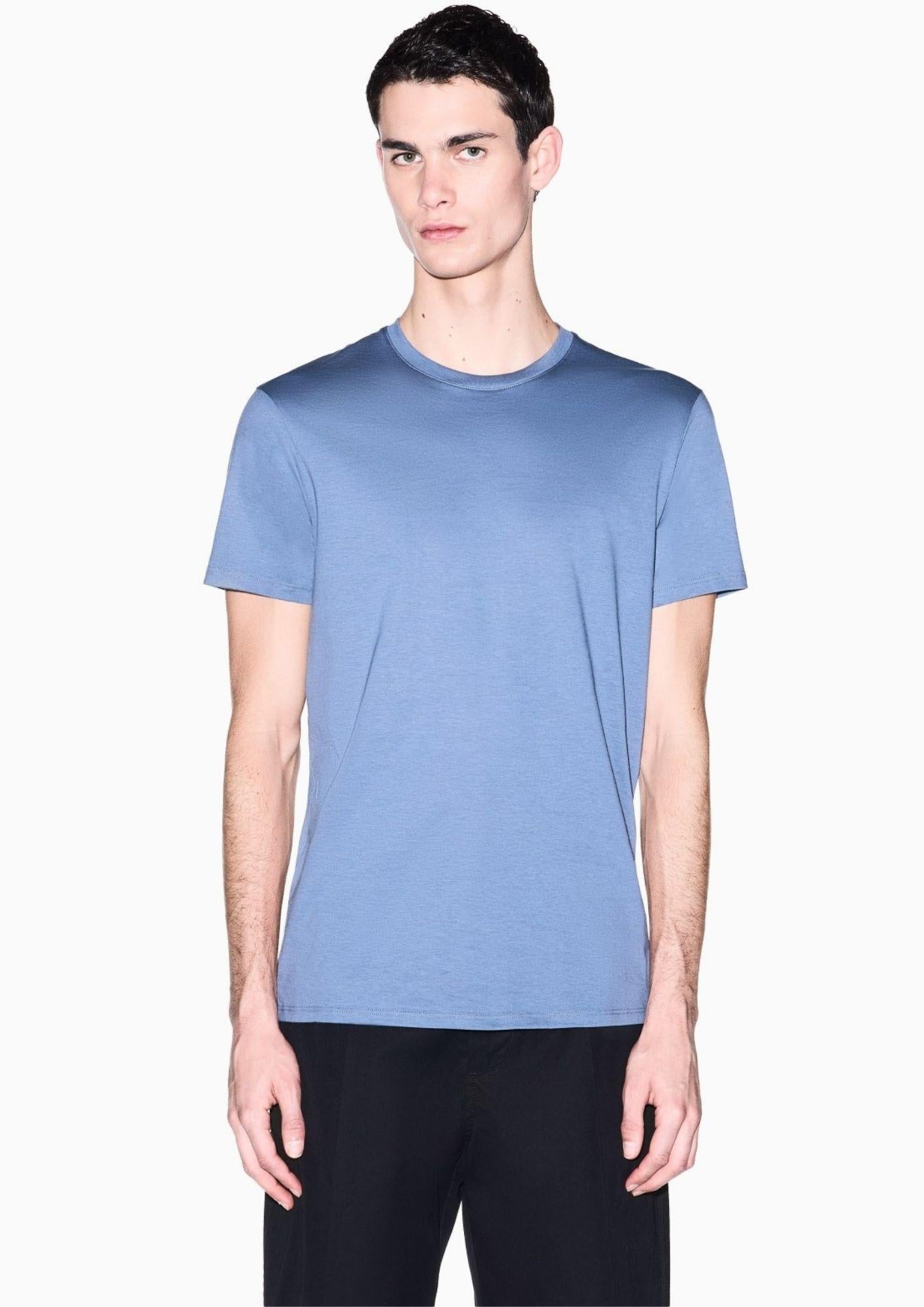 Armani Exchange T-Shirt Uomo Blu Cina 8NZT74 ZJA5Z U9302 ARMANI EXCHANGE