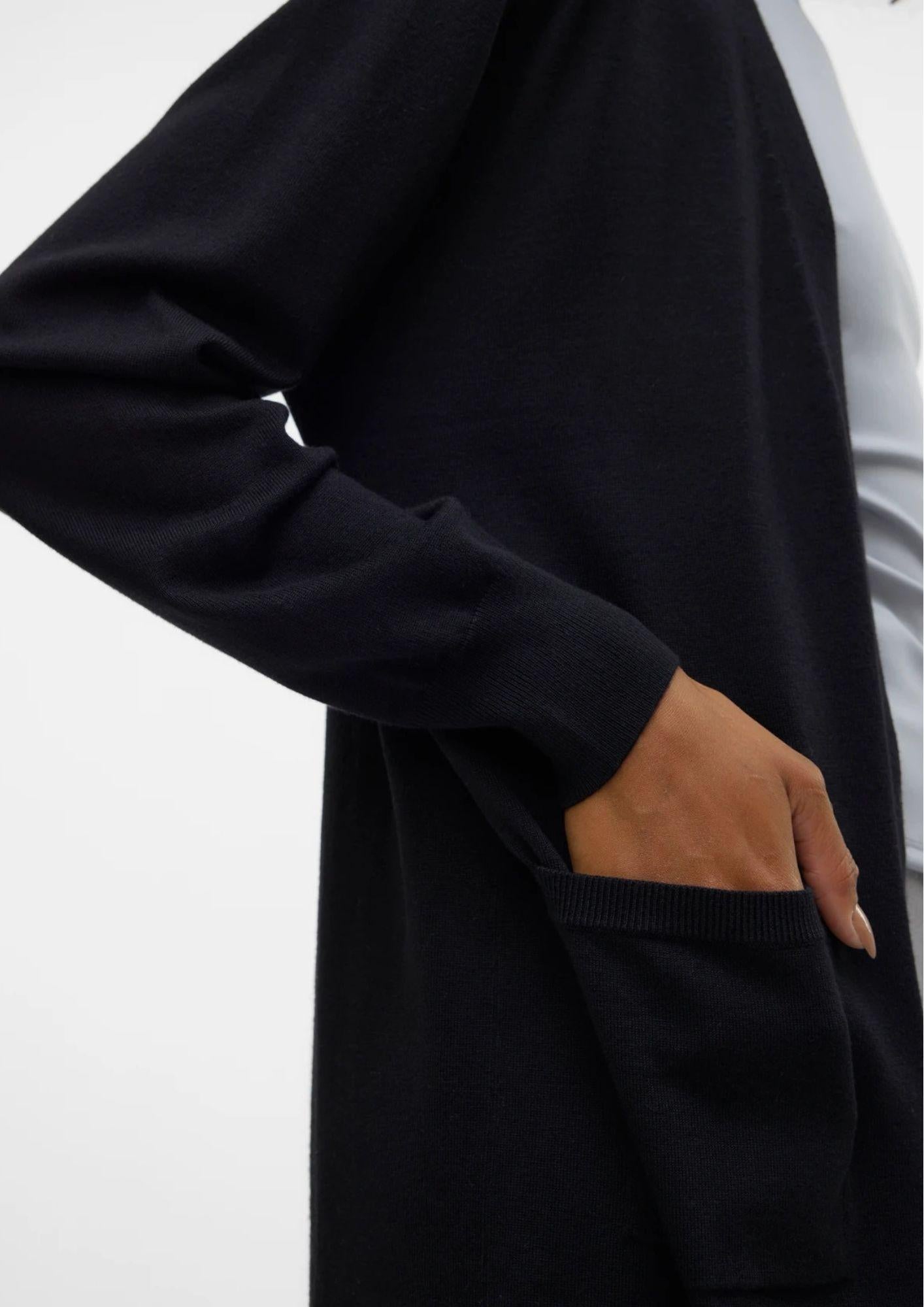 Vero Moda Cardigan Lungo Donna Silje Nero 10320462 Black VERO MODA