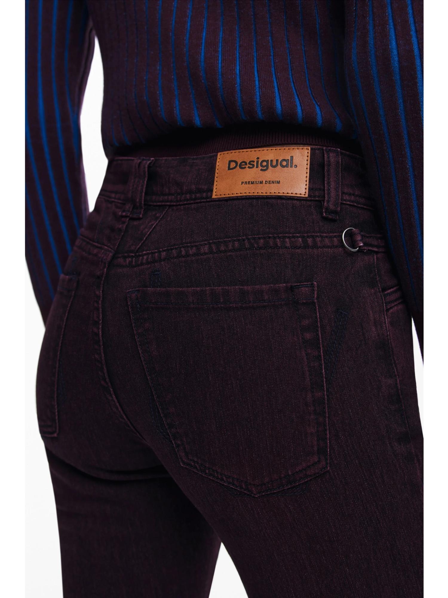 Desigual Jeans a zampa bordeaux Donna 25WWDD19 3006 DESIGUAL
