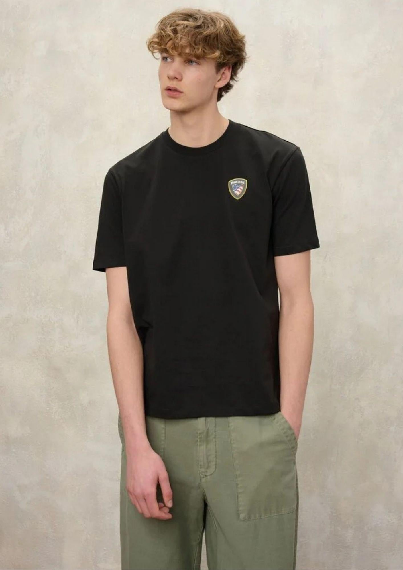 Blauer T-Shirt Uomo Faxon Nera BLUH02284 7480 999 BLAUER