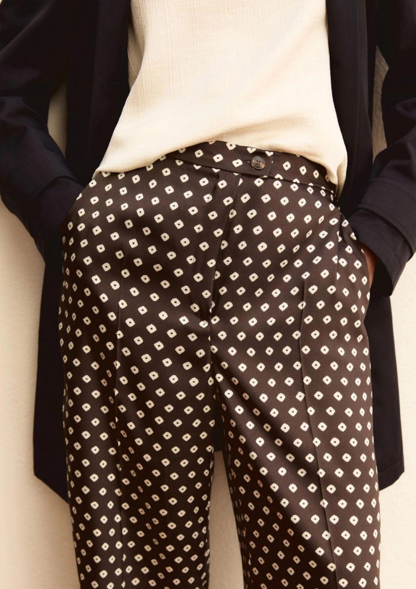 Emme Marella Pantalone Donna Emmbaobab Kaki Fantasia Rombi 2615131241200 008 EMME MARELLA