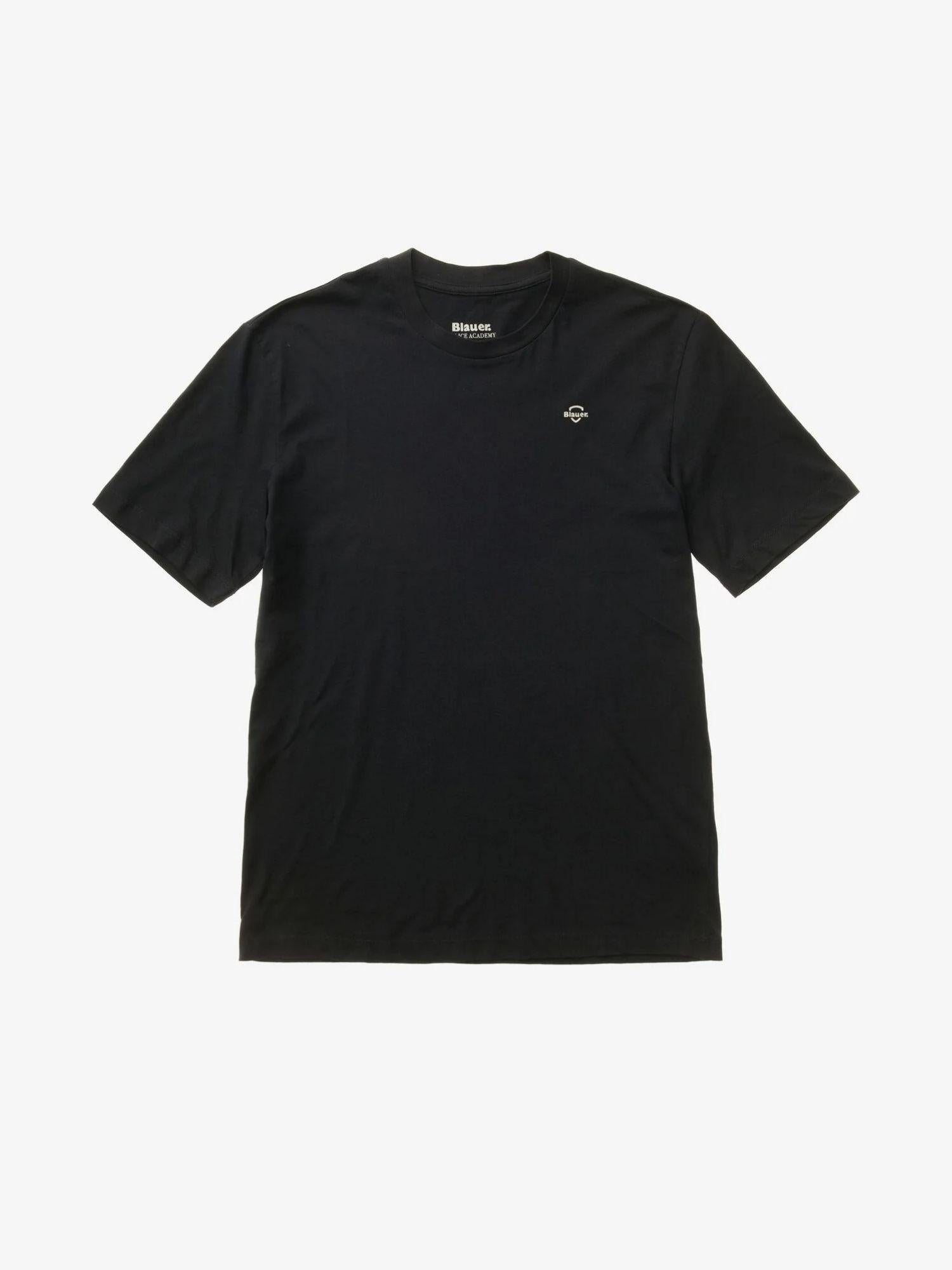 Blauer T-Shirt Uomo Nera Logo Minimal Errol BLUH02300 7439 999 BLAUER