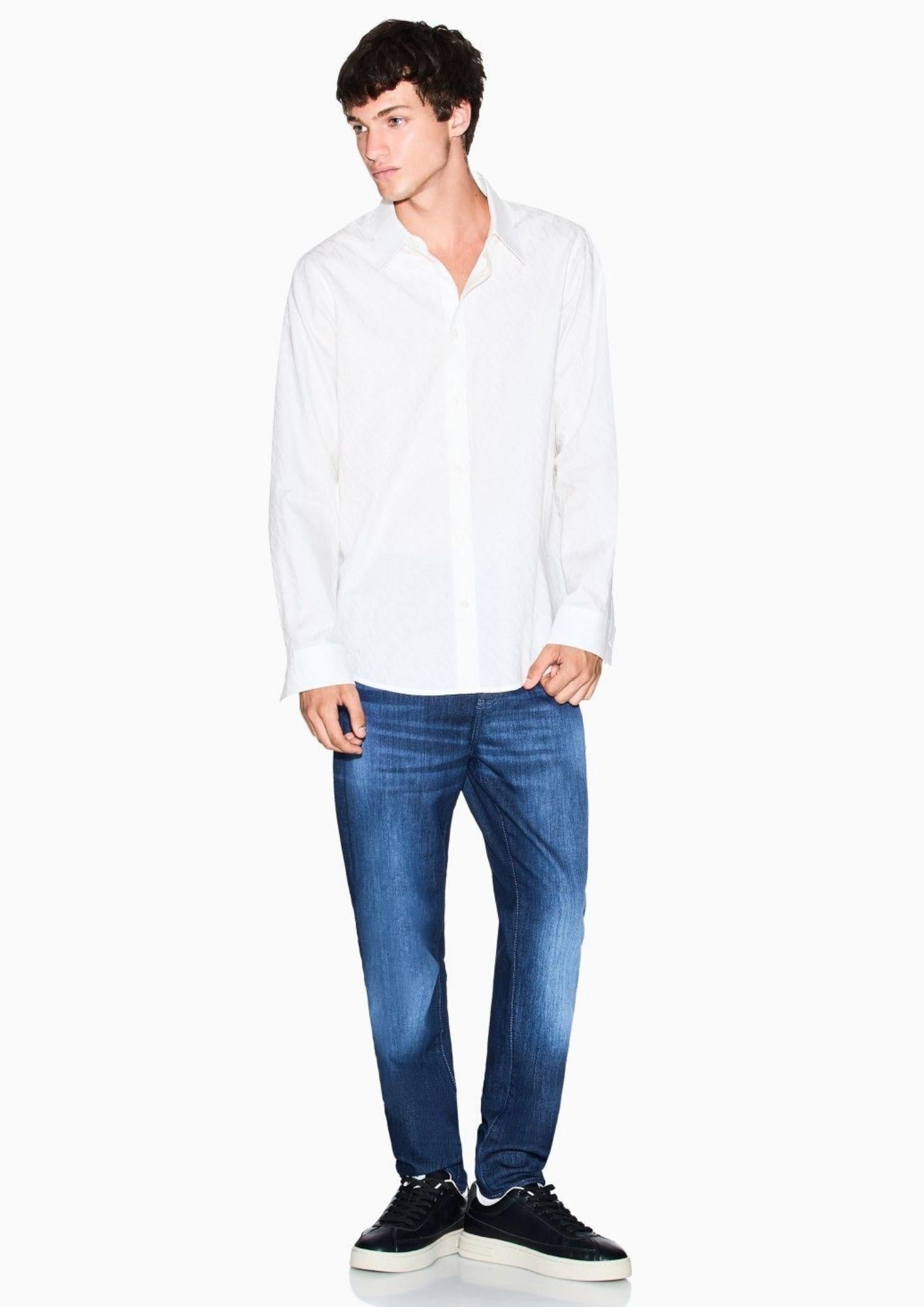 Armani Exchange Camicia Uomo Bianca XM001587 AF16631 U0009 ARMANI EXCHANGE