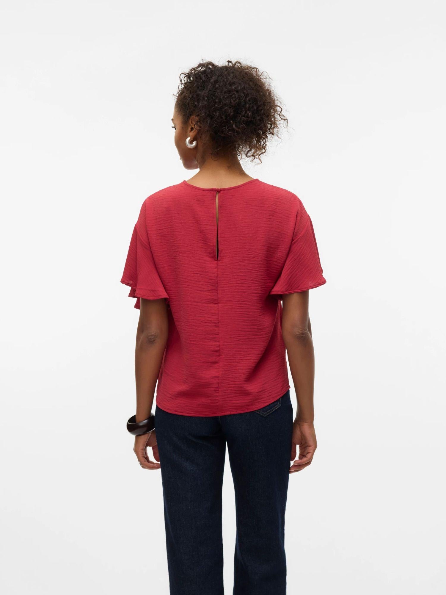 Vero Moda Top Donna Alva Karanda Red 10329456 Karanda Red VERO MODA