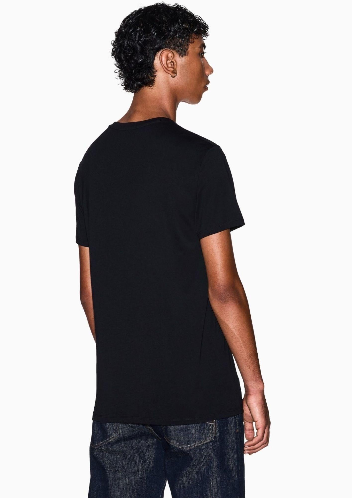 Armani Exchange T-Shirt Uomo Nera 8NZT74 ZJA5Z 1200 ARMANI EXCHANGE