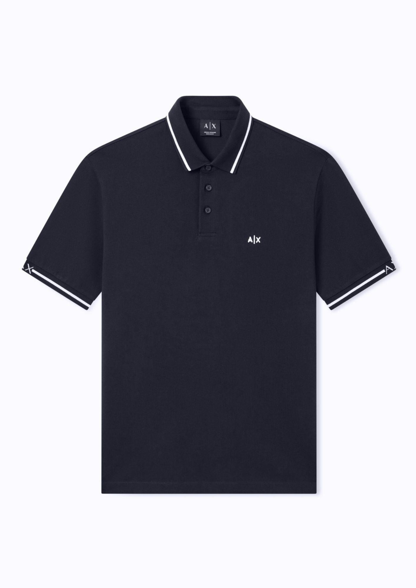 Armani Exchange Polo Uomo Blu Navy XM002356 AF13026 UB101 ARMANI EXCHANGE