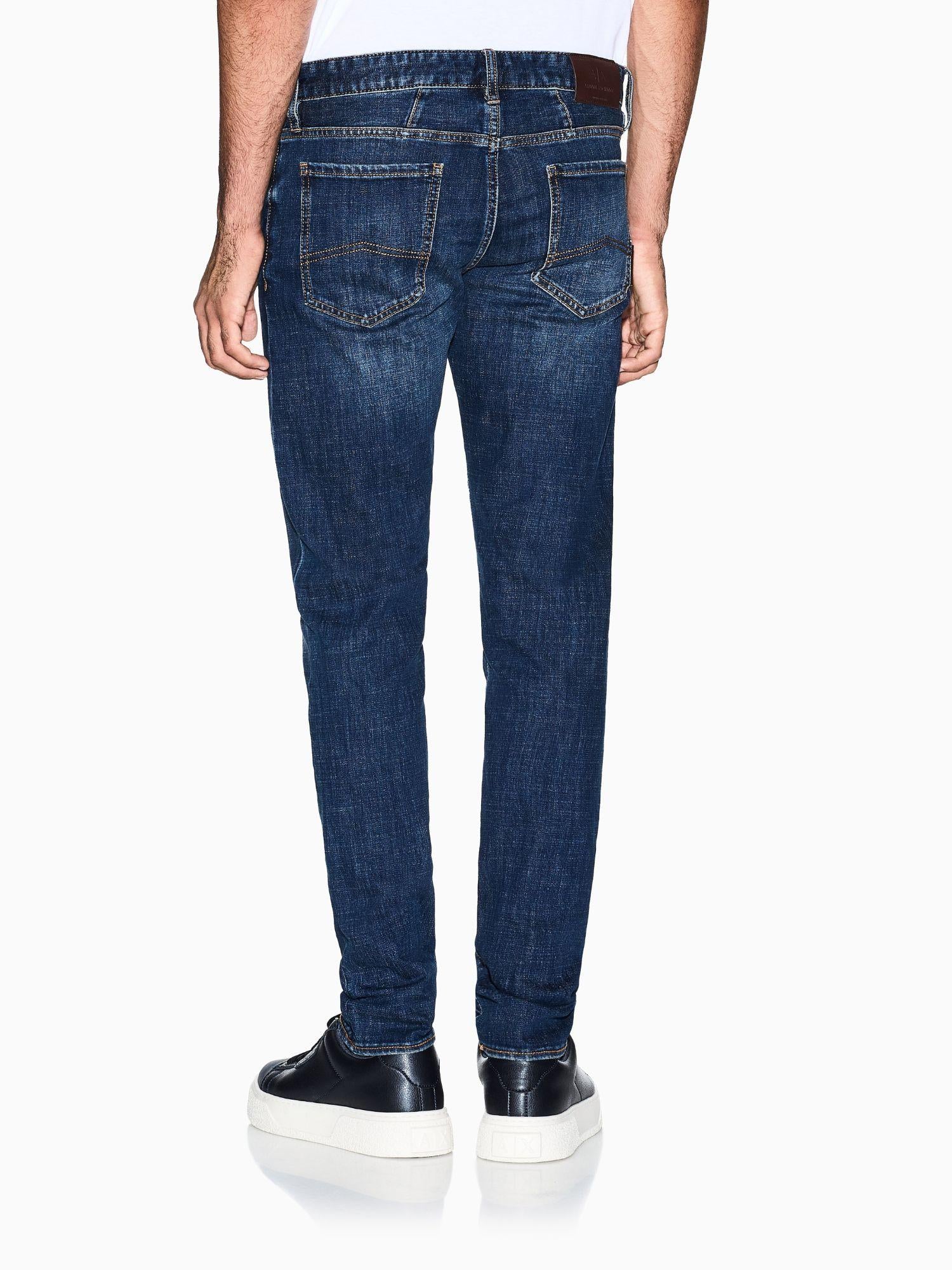 Armani Exchange Jeans Uomo Skinny in Denim Stretch Blu XM001512 AF17098 MB001 ARMANI EXCHANGE