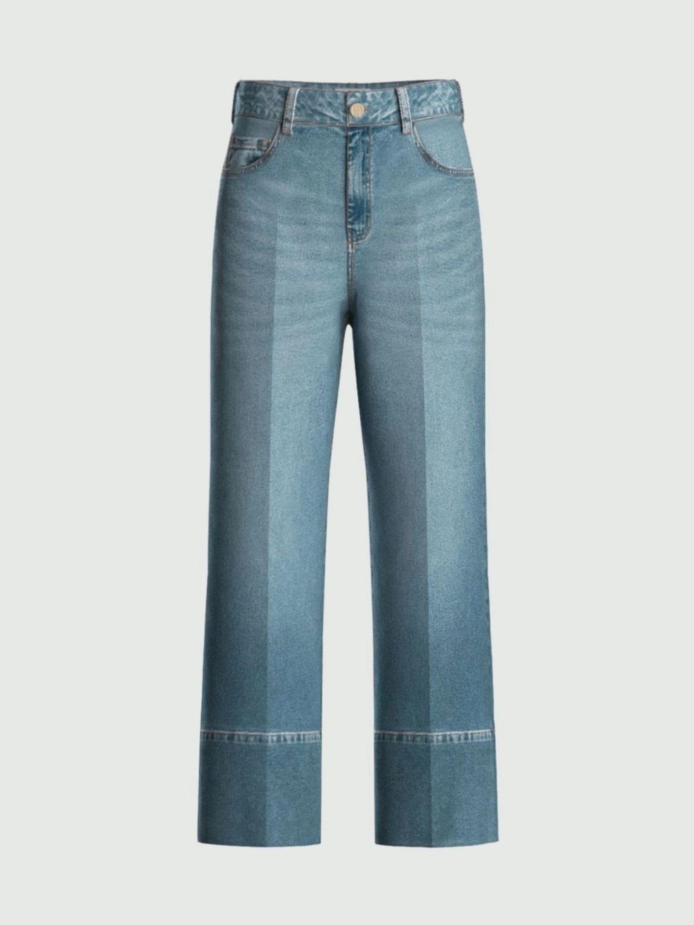Emme Marella Jeans Donna Emmcropped Blu Chiaro 2615181011200 003 EMME MARELLA