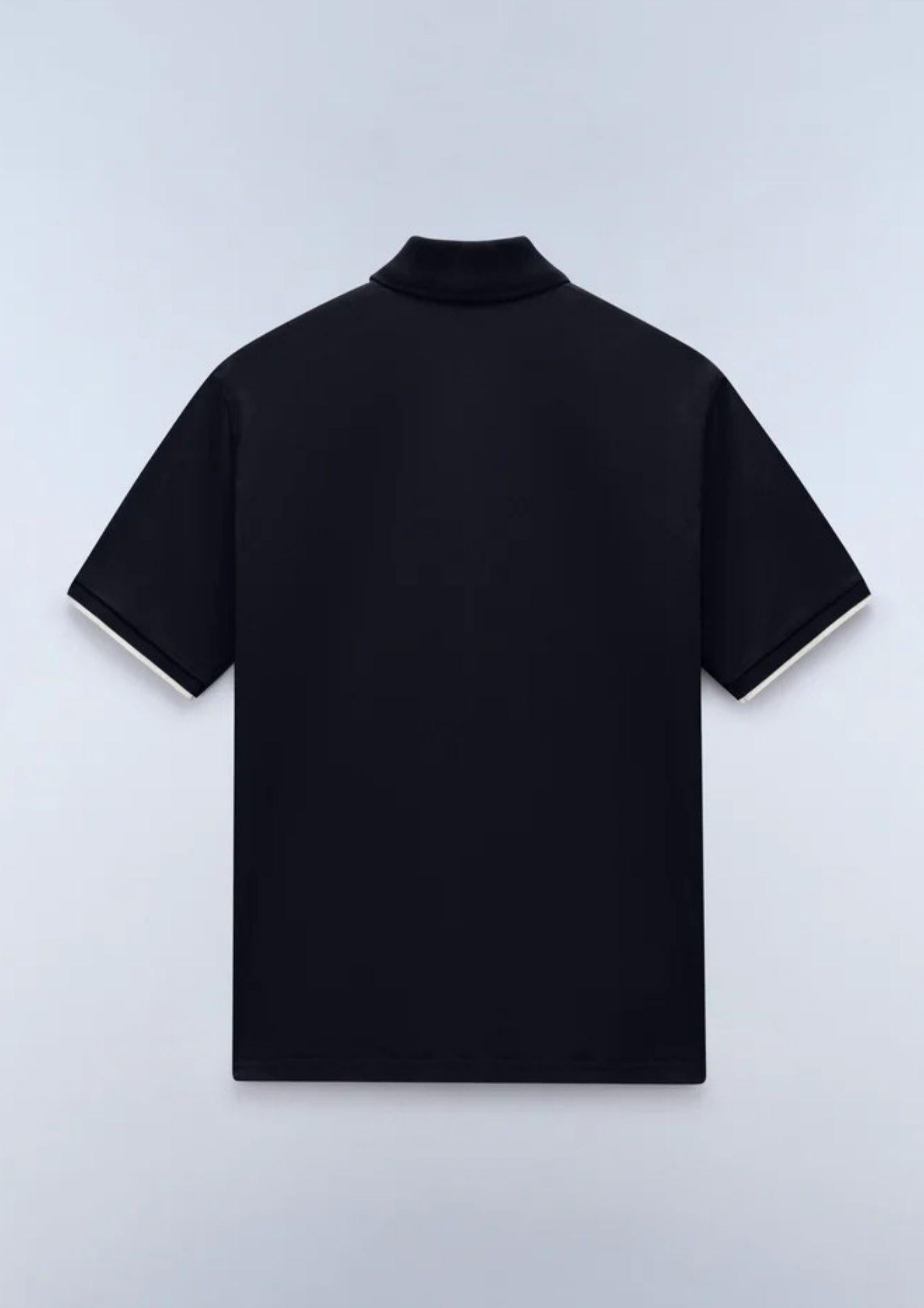 Napapijri Polo Uomo Badge Nera NP0A4GAC 941 NAPAPIJRI