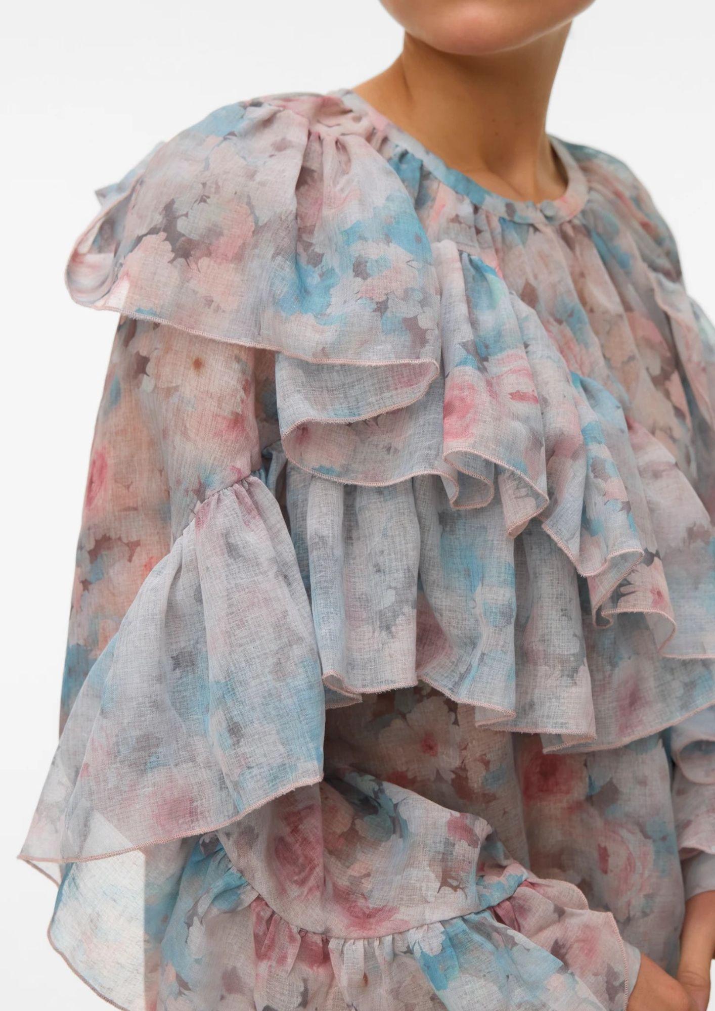 Vero Moda Camicia Donna Sabrina Beige fantasia 10343817 Brown VERO MODA