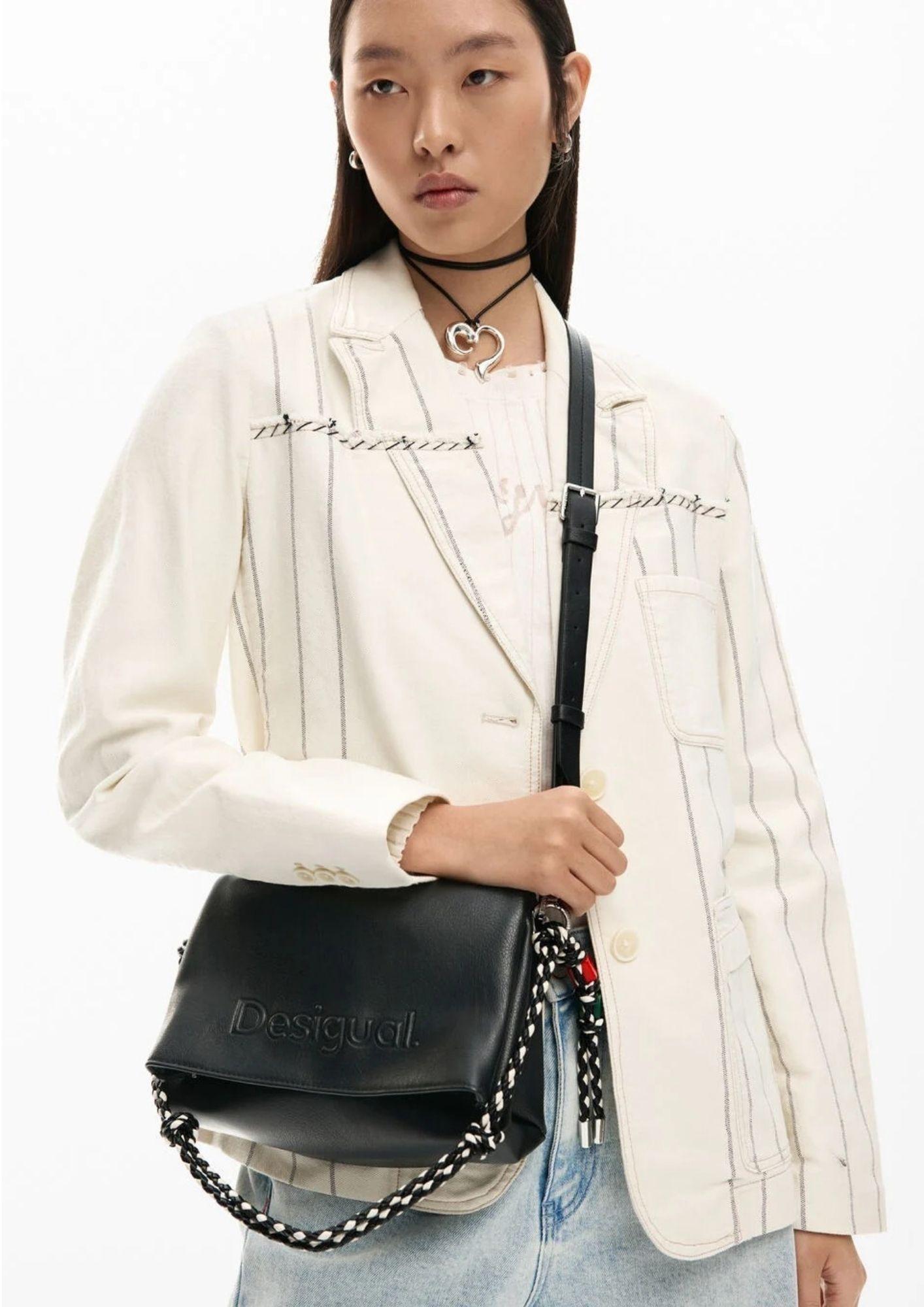 Desigual Borsa Donna Bag Half Logo Venecia 4.0 Black Nera 26SAXP61 2000 DESIGUAL