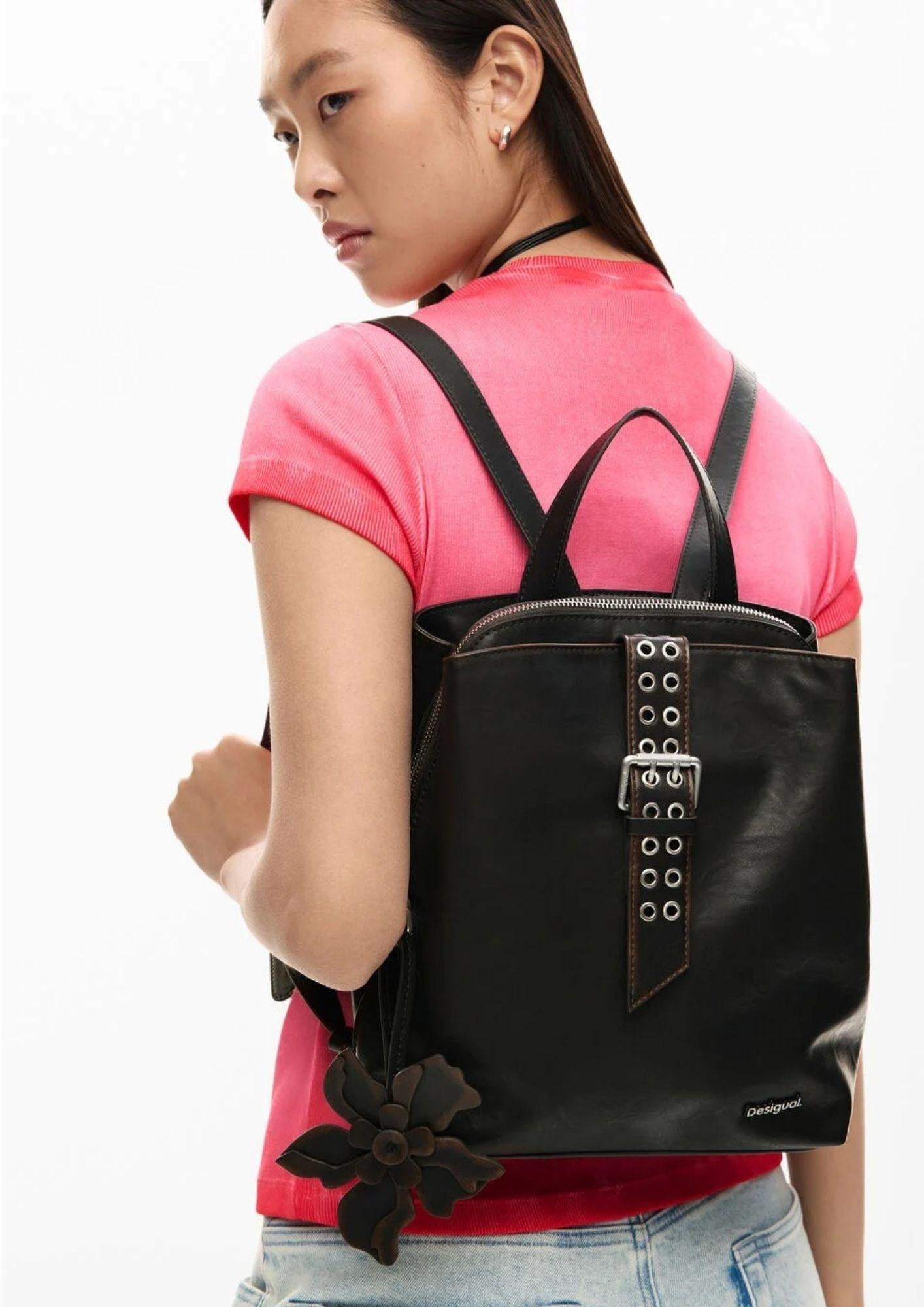 Desigual Zaino Donna Backcurio Choco Sumy Mini Marrone 26SAKP11 6009 DESIGUAL