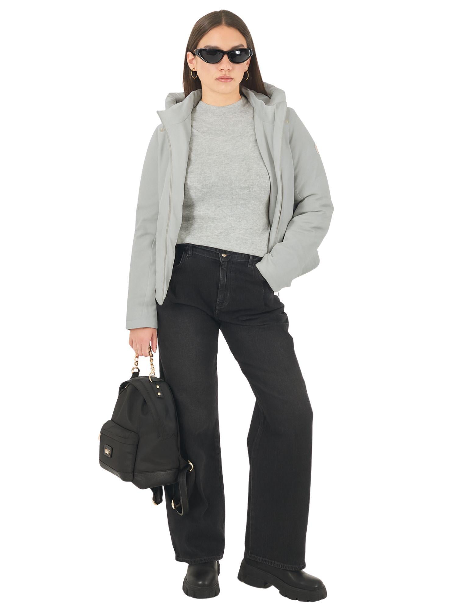 Yes Zee Giacca Invernale Donna Grigio Perla J028 M200 0819 YES ZEE