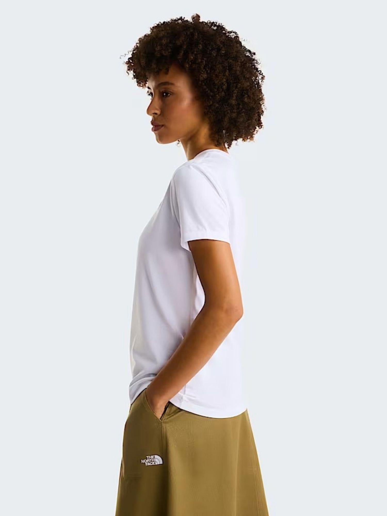 The North Face T-Shirt Donna Bianca Evolution Simple Dome Slim NF0A8FX7 FN4 THE NORTH FACE