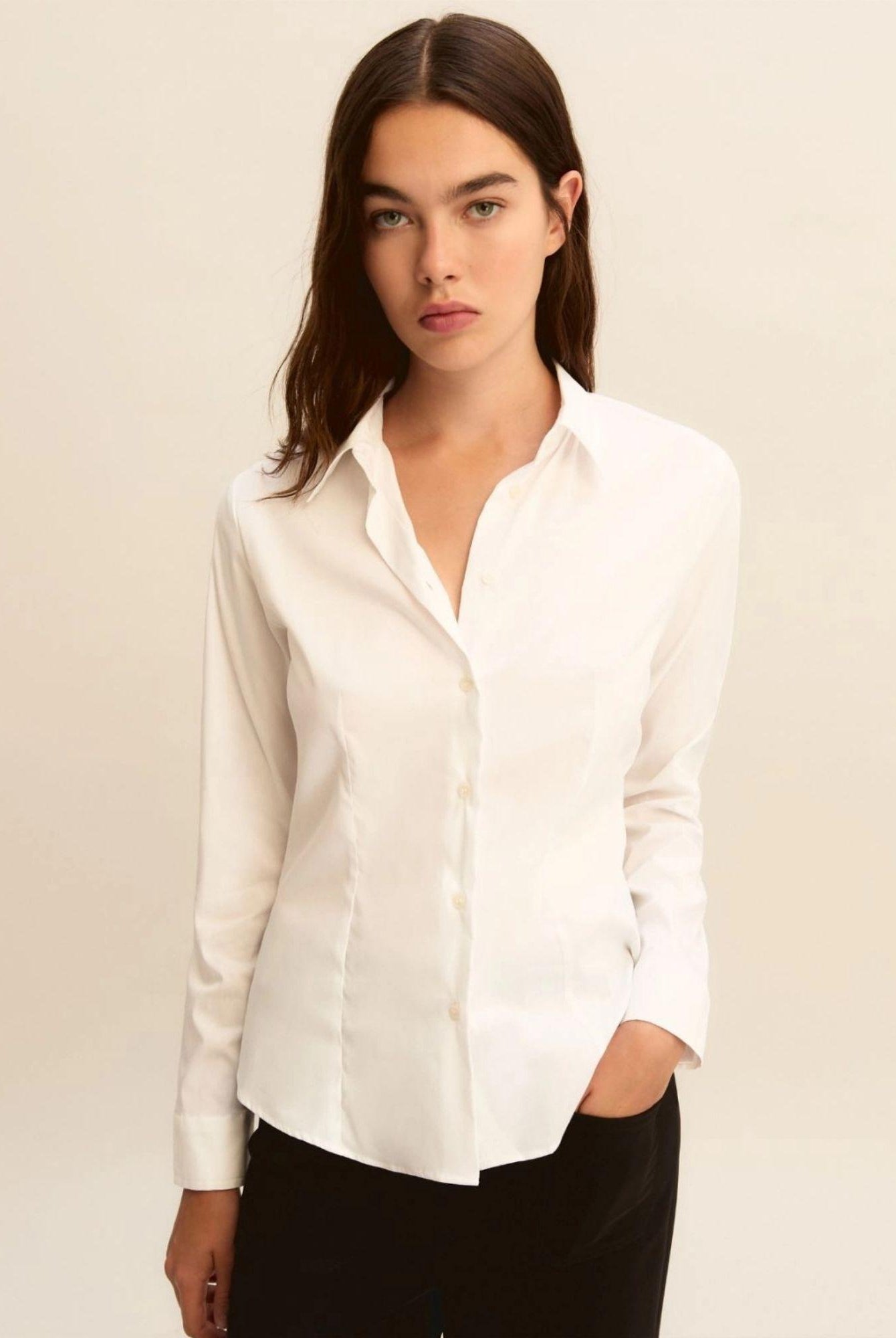 Emme Marella Camicia Donna Emmtempo Bianca 2615111011200 001 EMME MARELLA