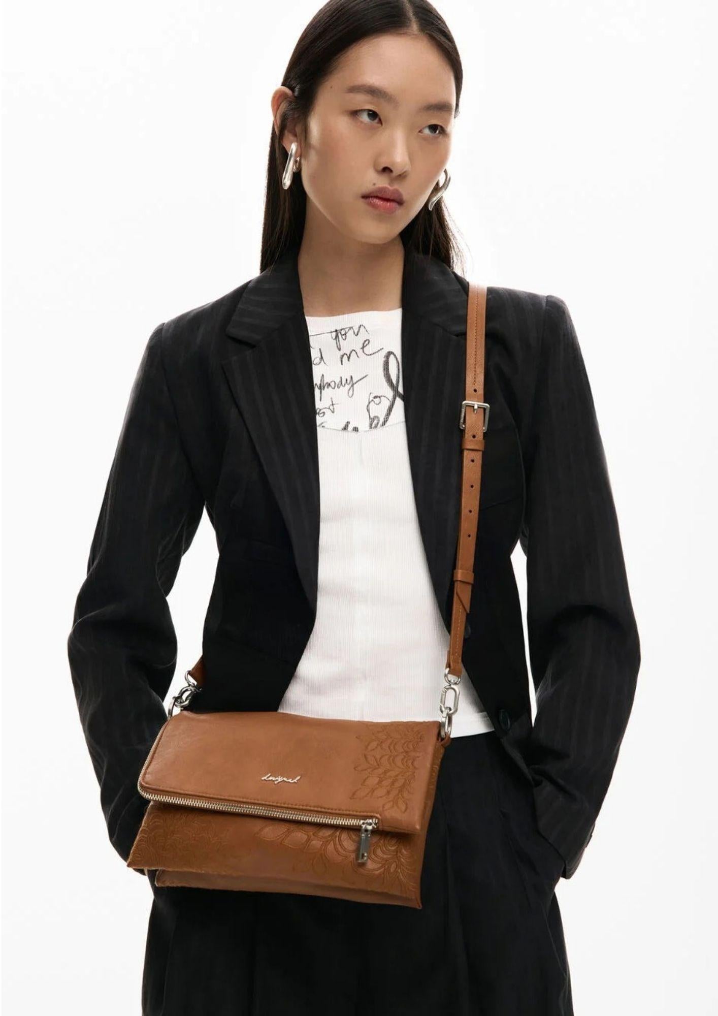 Desigual Borsa Donna Bag Sierra CAmel Murano Marrone 26SAXPB8 6011 DESIGUAL