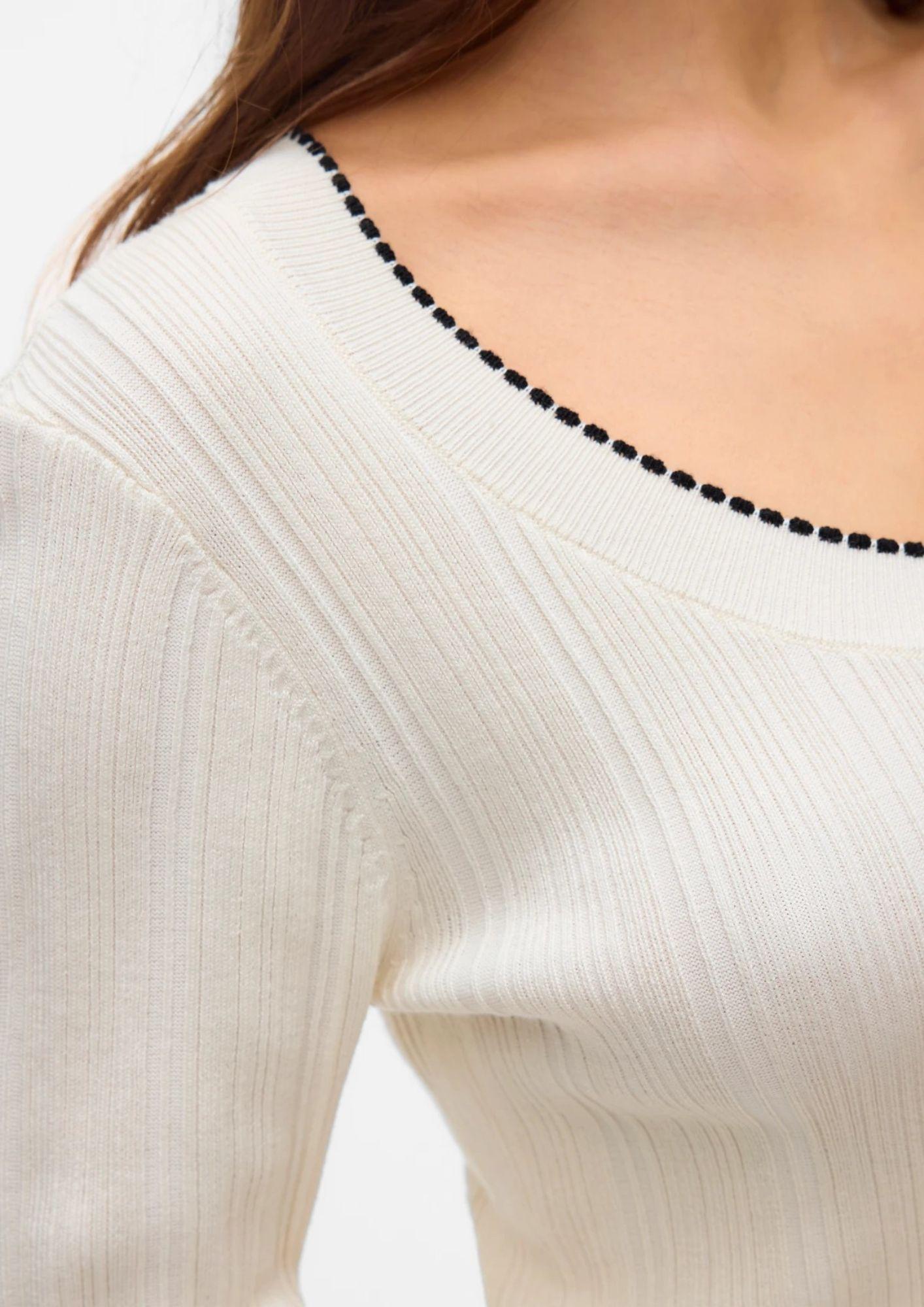 Vero Moda Pullover Donna Nina Bianco Panna 10331331 Birch W. BLACK VERO MODA