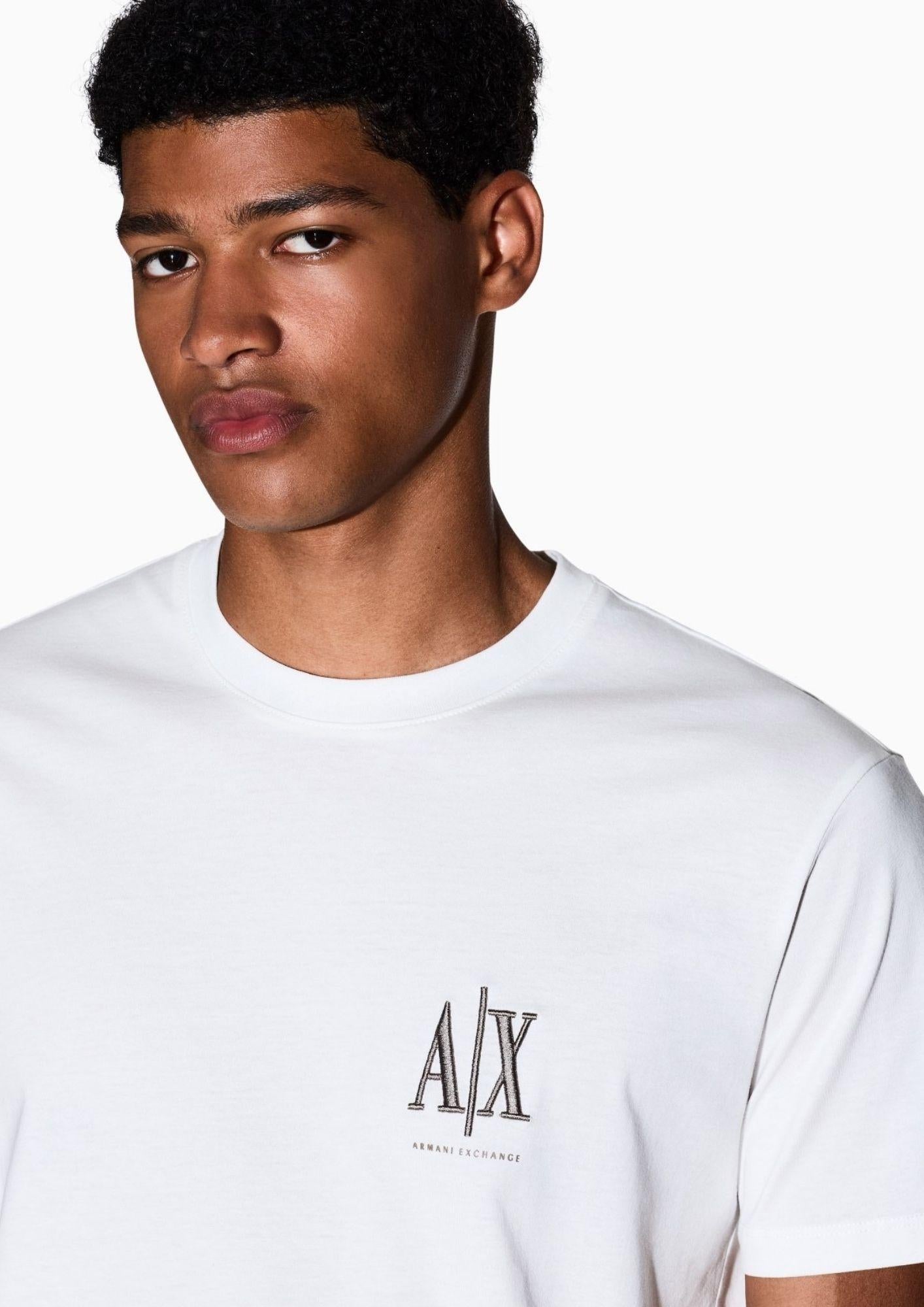 Armani Exchange T-Shirt Uomo Bianca XM000365 AF12308 U0009 ARMANI EXCHANGE