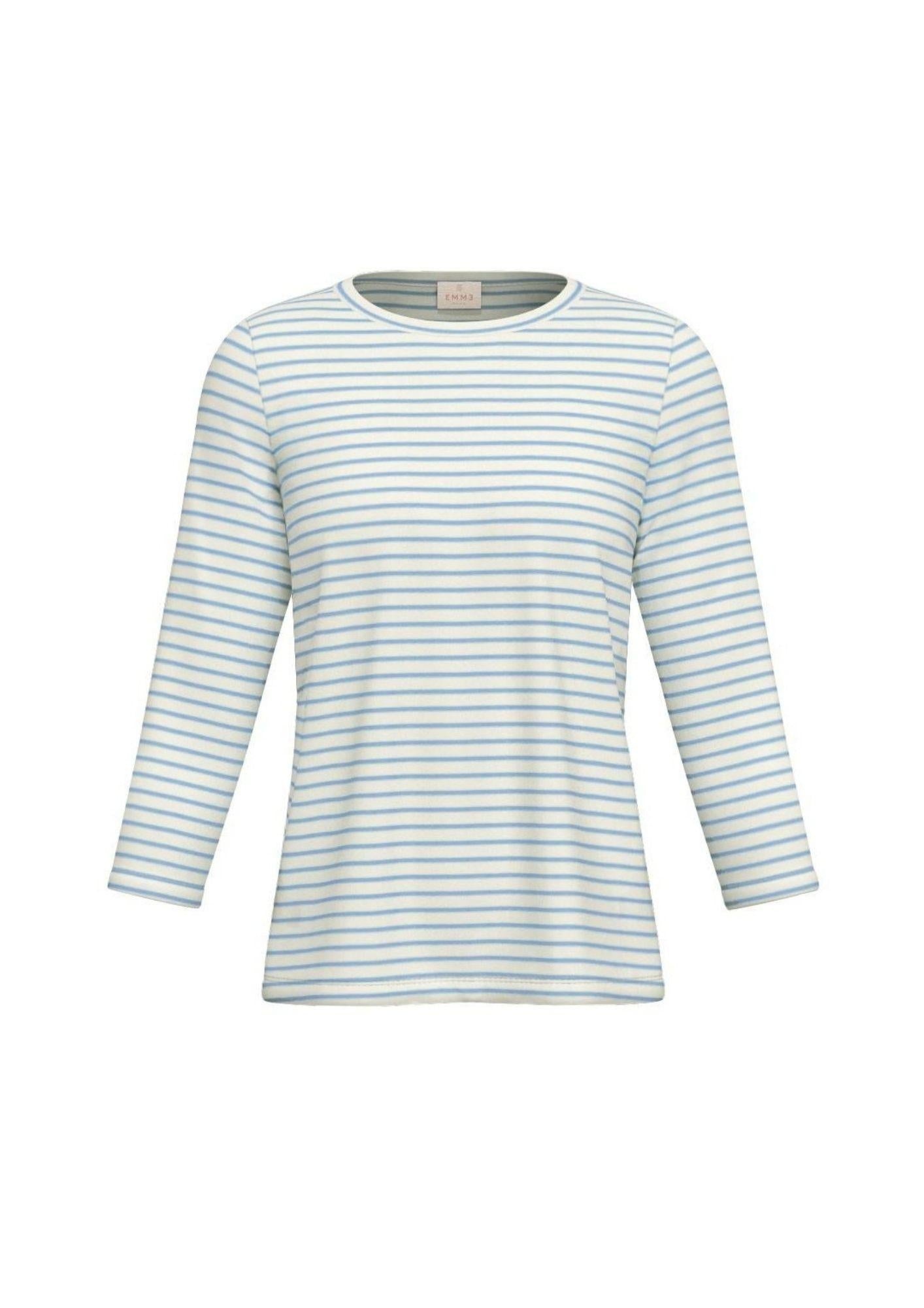 Emme Marella Maglia Donna Cosetta Bianco e Azzurro 2615971011200 006 EMME MARELLA