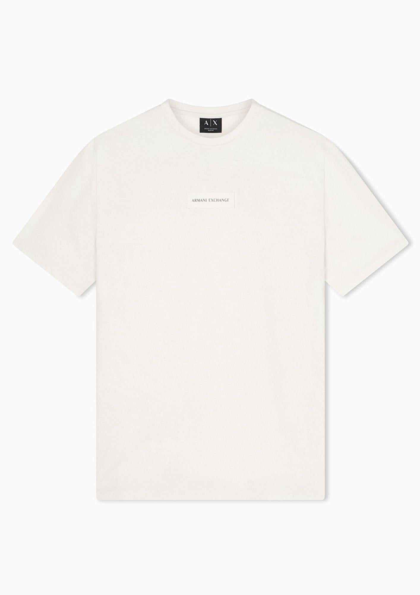 Armani Exchange T-Shirt Uomo Bianco Crema XM002471 AF10356 U1074 ARMANI EXCHANGE