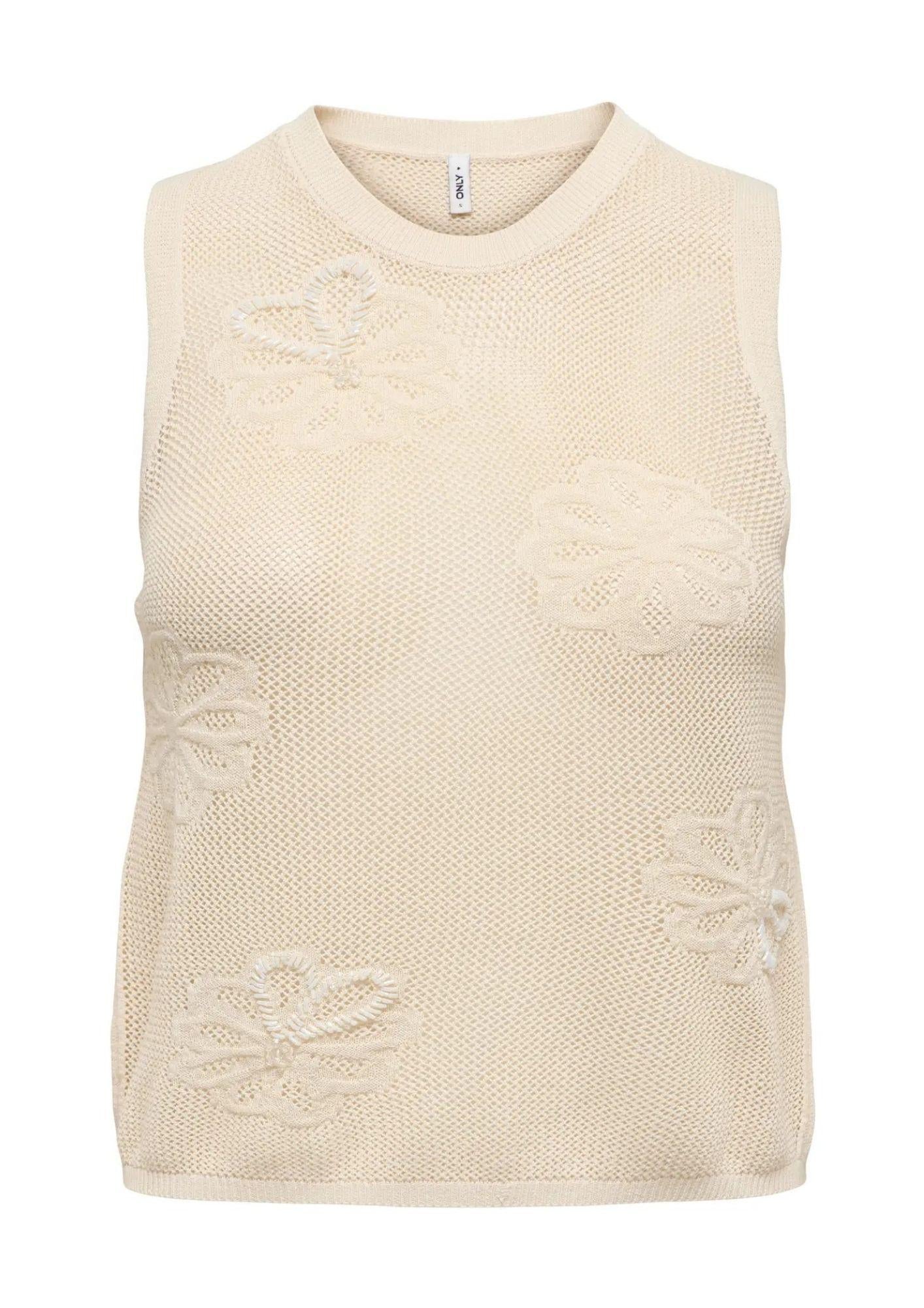 Only Top Donna Ivy Bianco 15370250 Birch Cloud Dancer Pearls ONLY