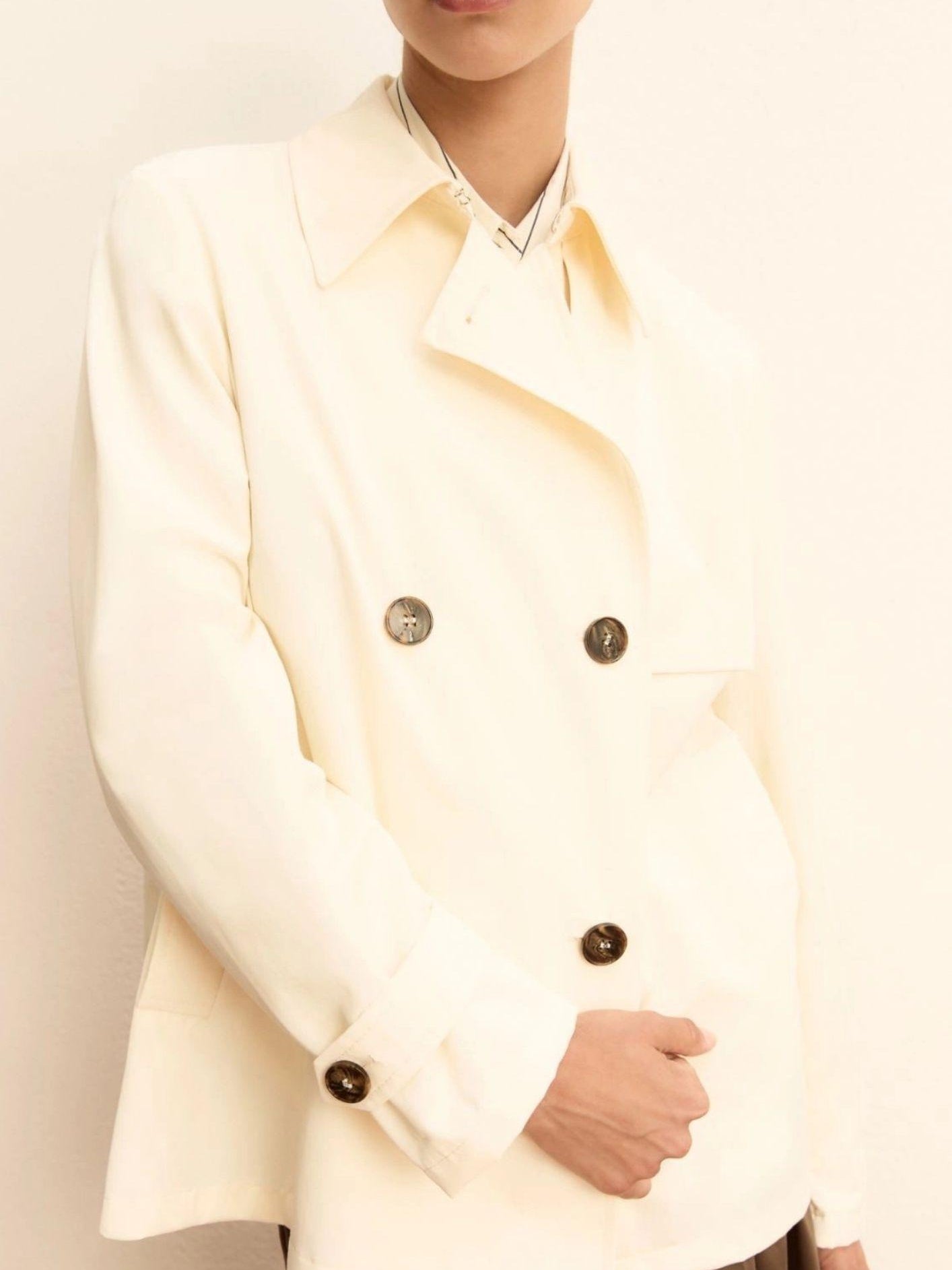 Emme Marella Impermiabile Donna Emmpelota Bianco Lana 2615021091200 001 EMME MARELLA