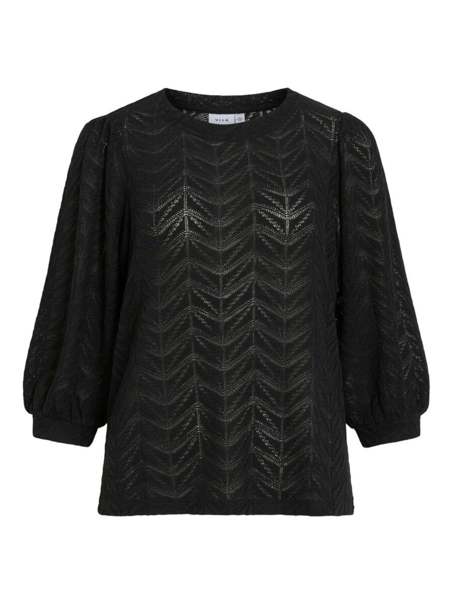 Vila Top Donna Obera Nero 14108556 Black VILA