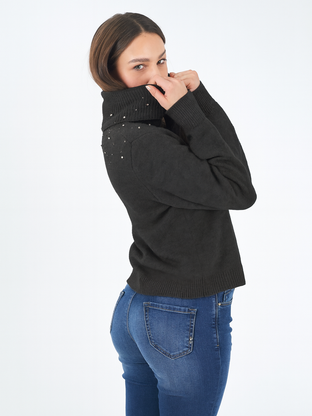 Yes Zee Maglia Donna Grigio Antracite M083 JZ00 0835 YES ZEE