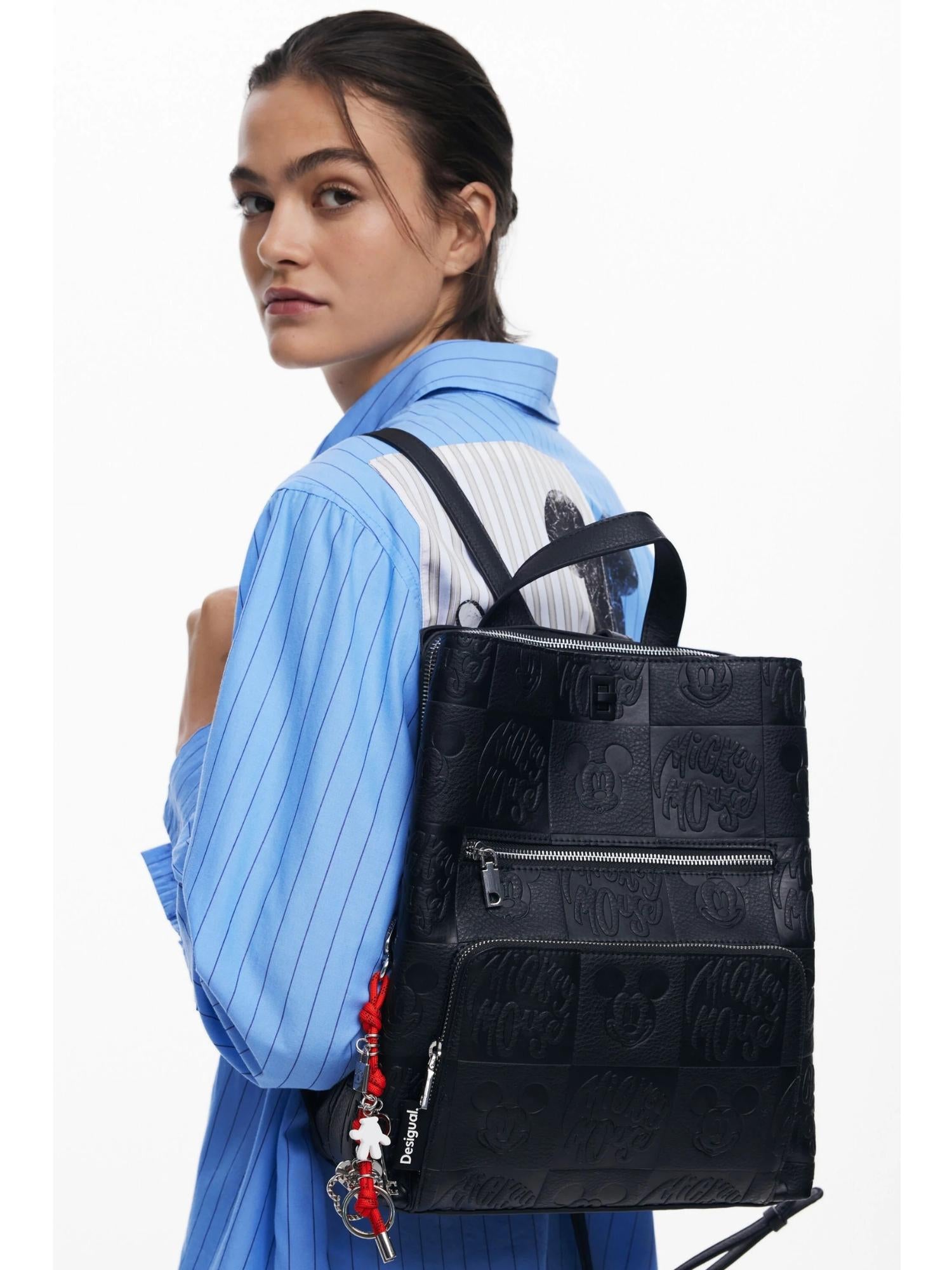 Desigual Zaino convertibile Mickey medio Donna Nero 25WAKP02 2000 DESIGUAL