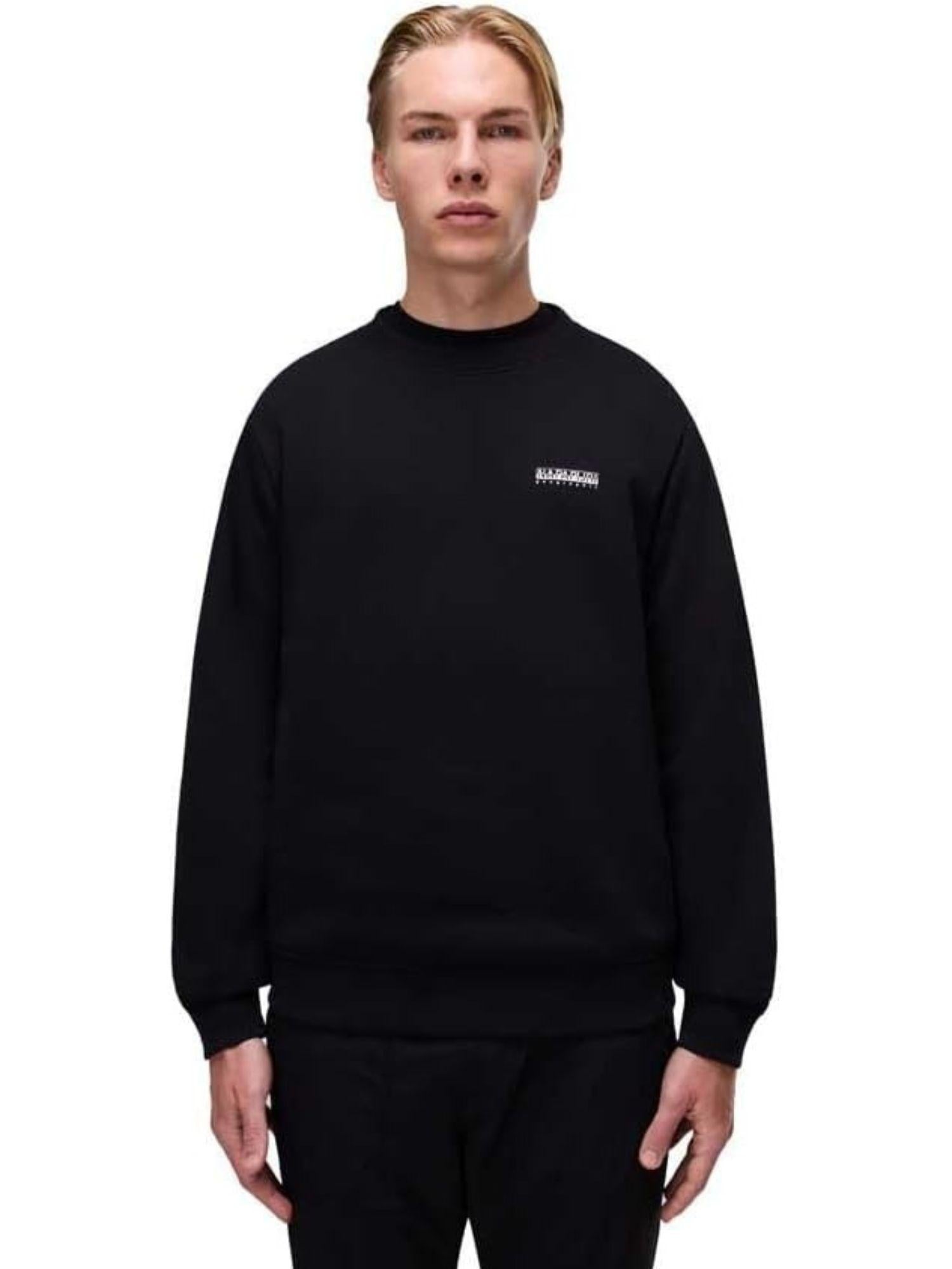 Napapijri Felpa Uomo Girocollo Guide Nero NP0A88V5 941 NAPAPIJRI