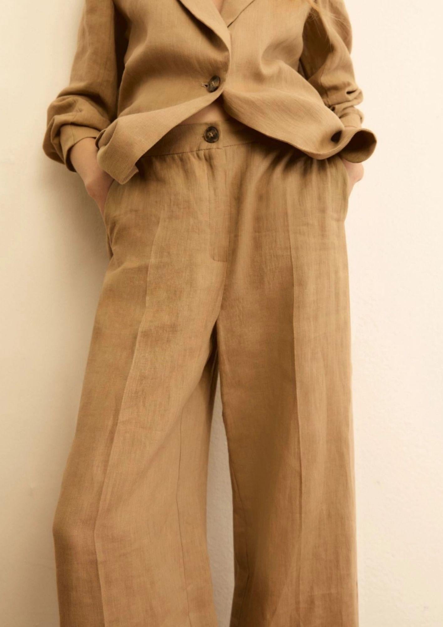 Emme Marella Pantalone Donna Emmclava Sabbia 2615131182200 004 EMME MARELLA