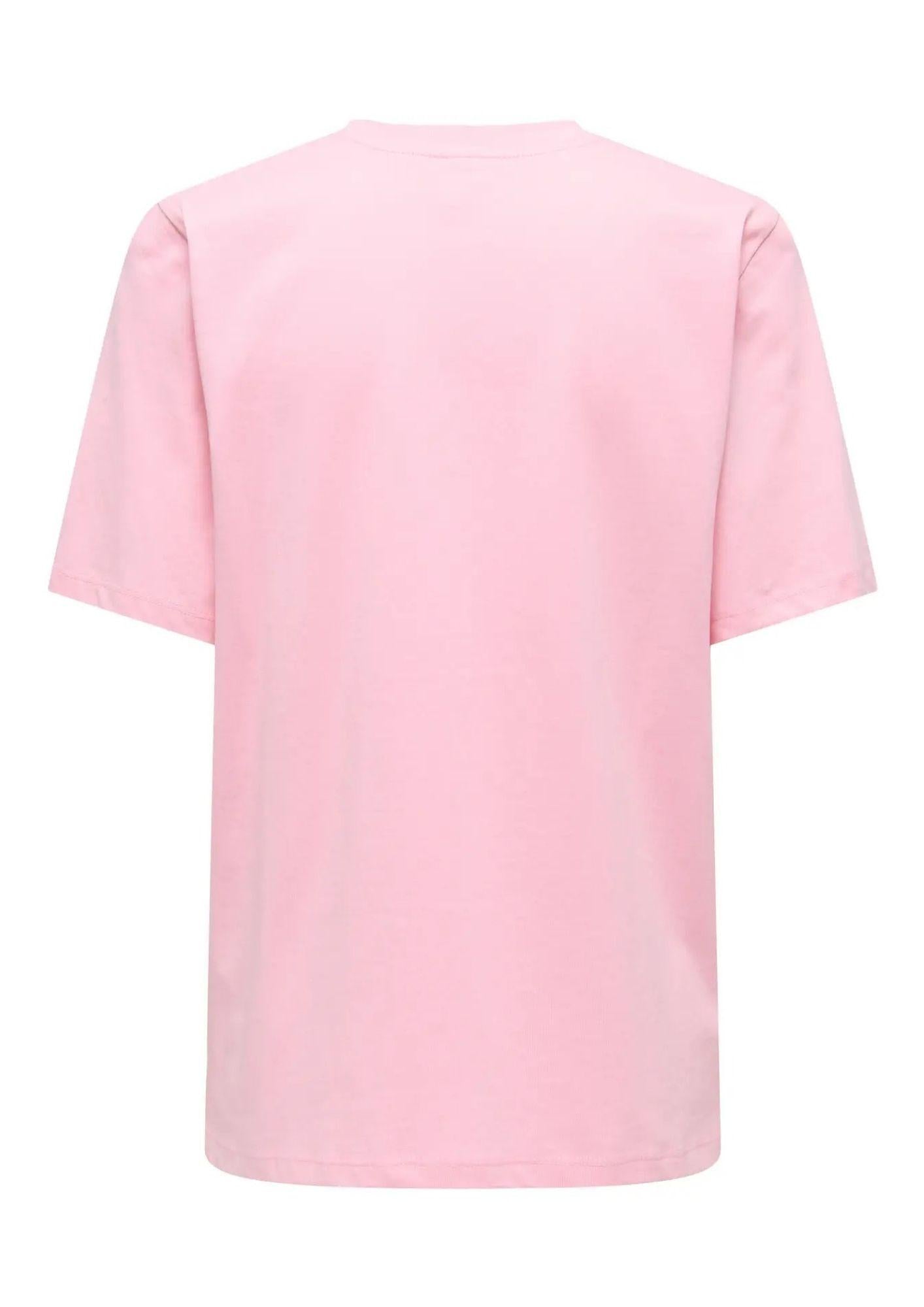 Only T-Shirt Donna Burst Rosa 15343431 Romance Rose ONLY