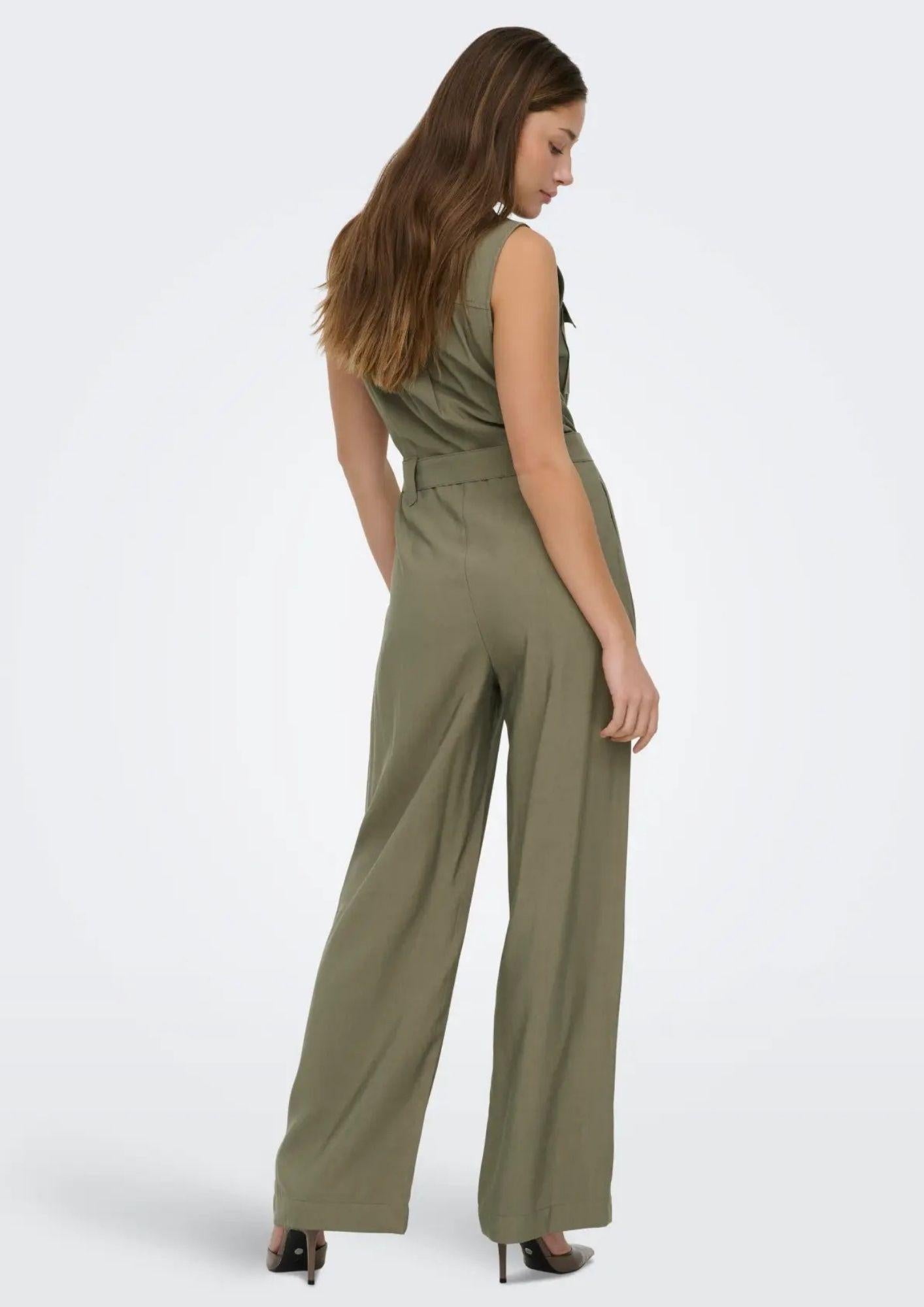 Only Tuta Donna Tila Verde 15367397 Stone Gray ONLY