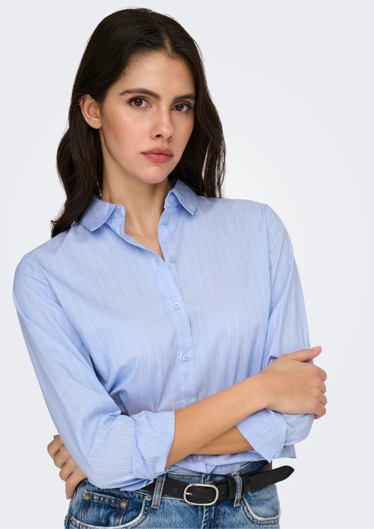 Jacqueline De Yong Camicia Donna Mio Blu Cashmere 15149877 Cashmere Blue JACQUELINE DE YONG