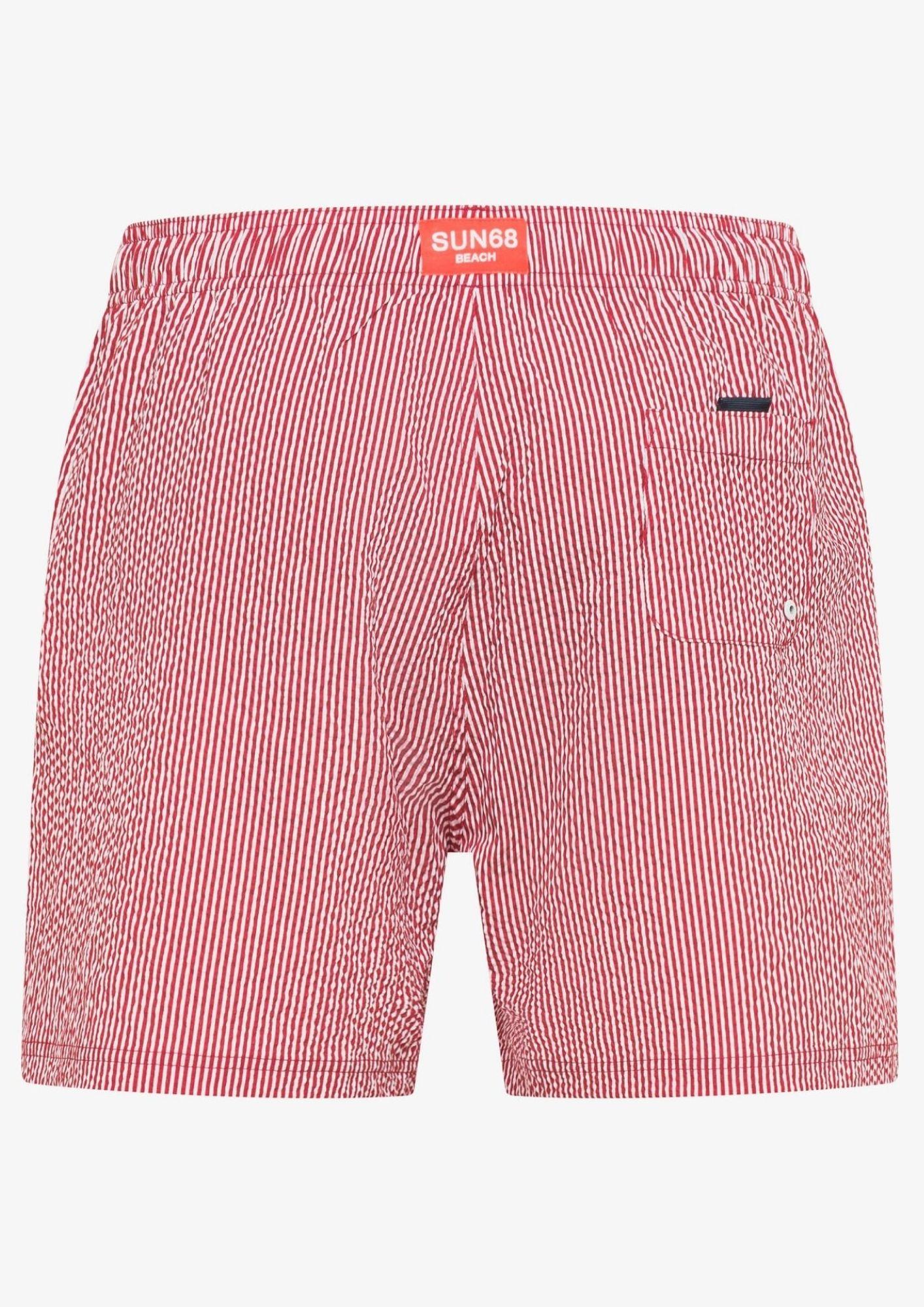 Sun68 Costume Uomo Bianco e Rosso H36112 1001 SUN68