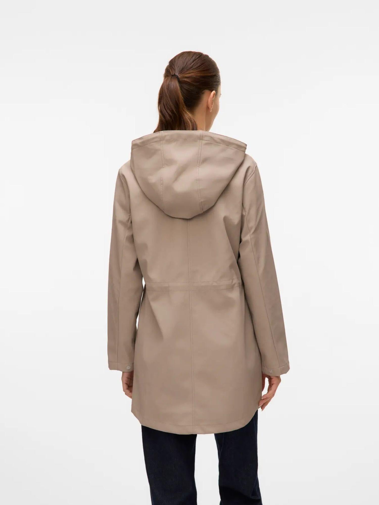 Vero Moda Giacca Donna Impermeabile Grey Peat VMMalou 10266982 Moon Rock VERO MODA